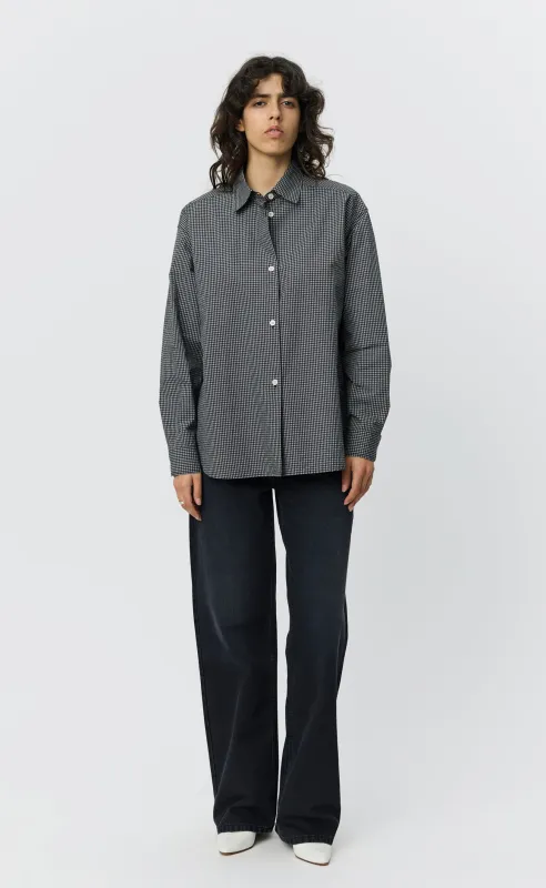 Womens Generous Shirt - Black Experienced Check sold by mfpen