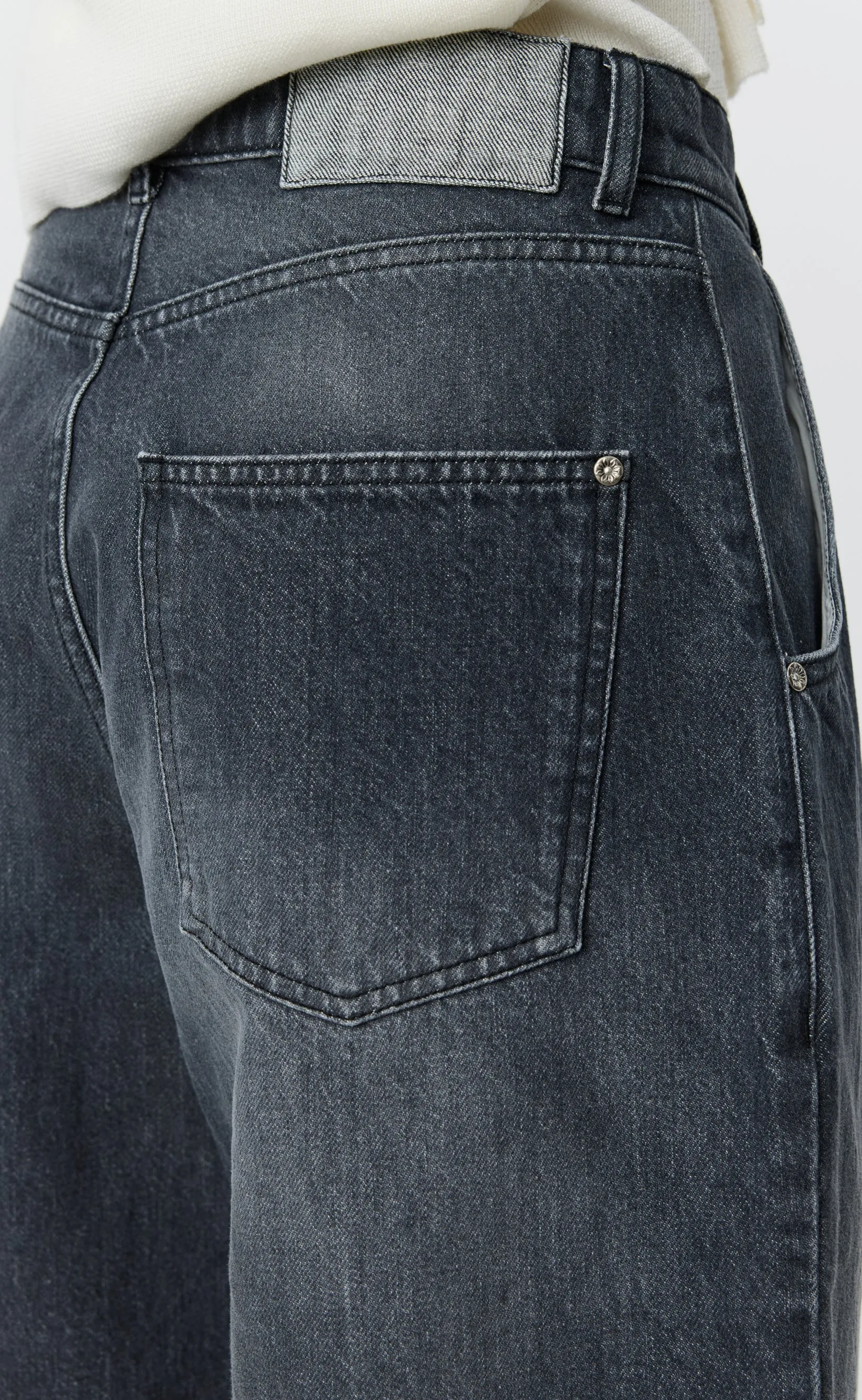 Rivet Shorts - Stonewashed Grey sold by mfpen product image thumbnail 5