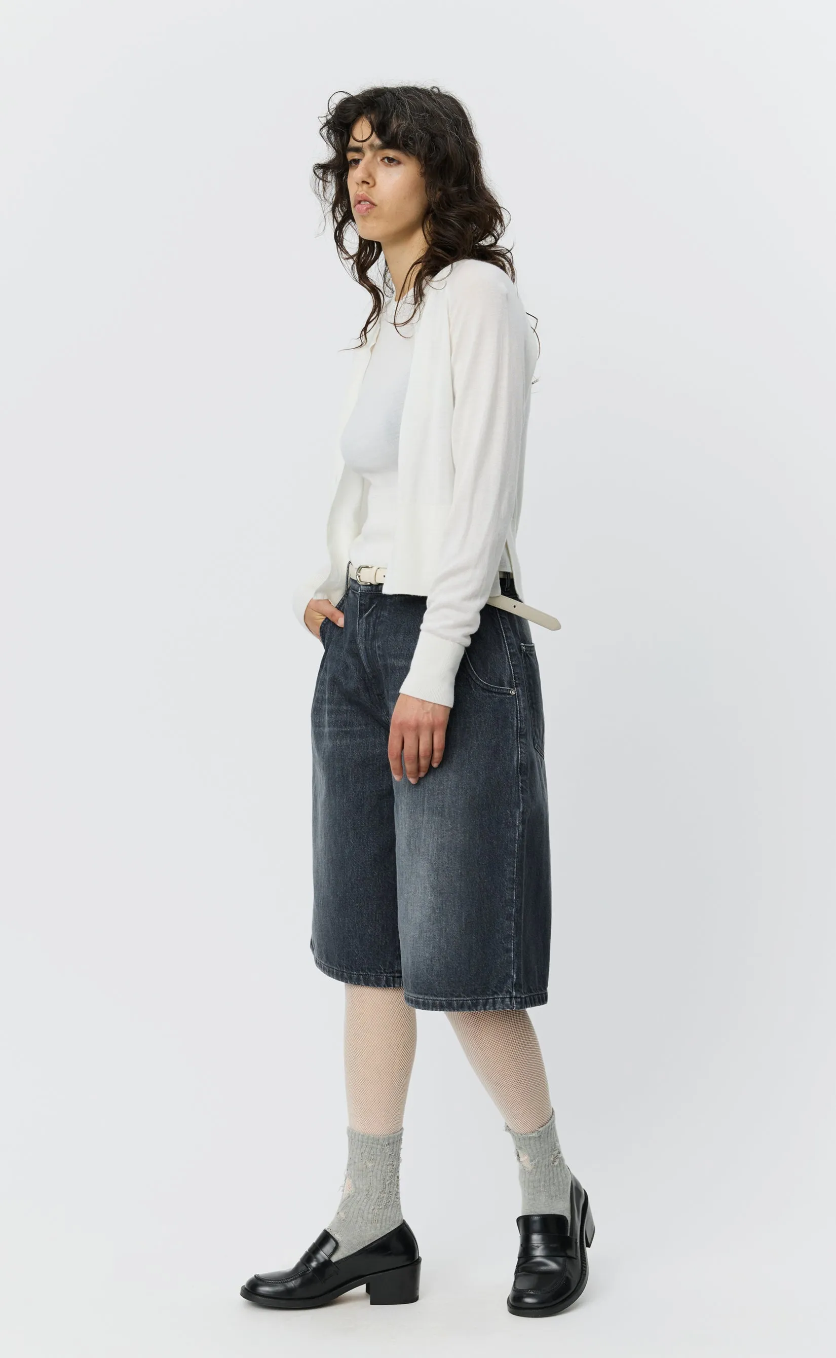 Rivet Shorts - Stonewashed Grey sold by mfpen product image thumbnail 2