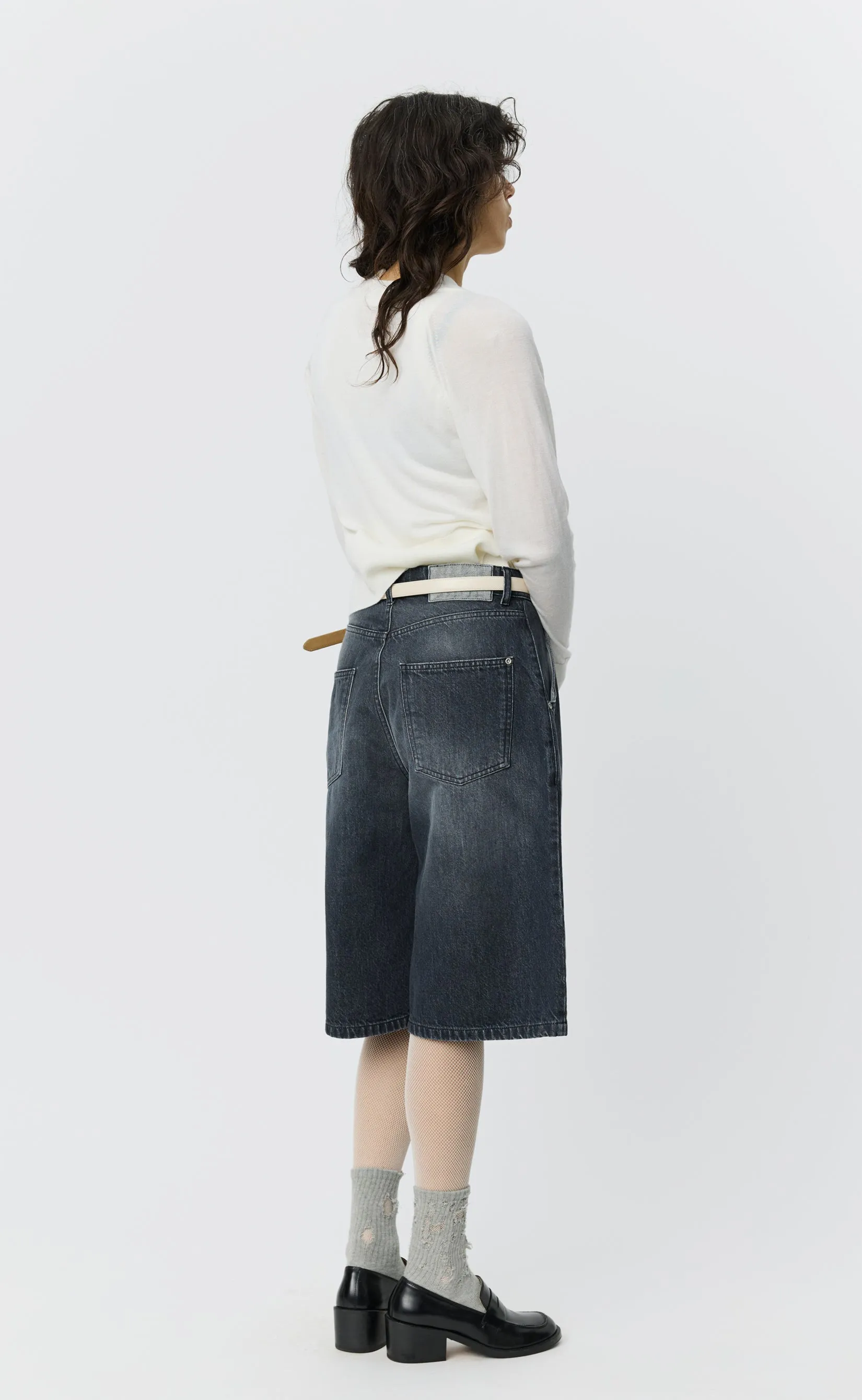 Rivet Shorts - Stonewashed Grey sold by mfpen product image thumbnail 3