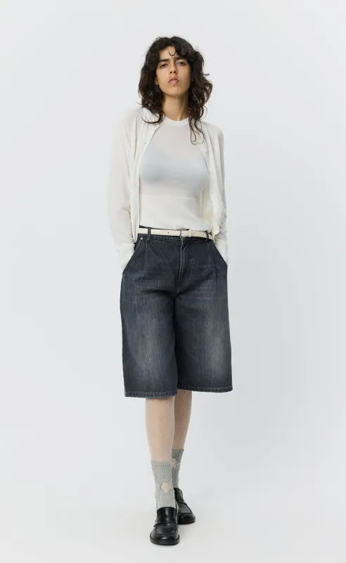 Rivet Shorts - Stonewashed Grey sold by mfpen