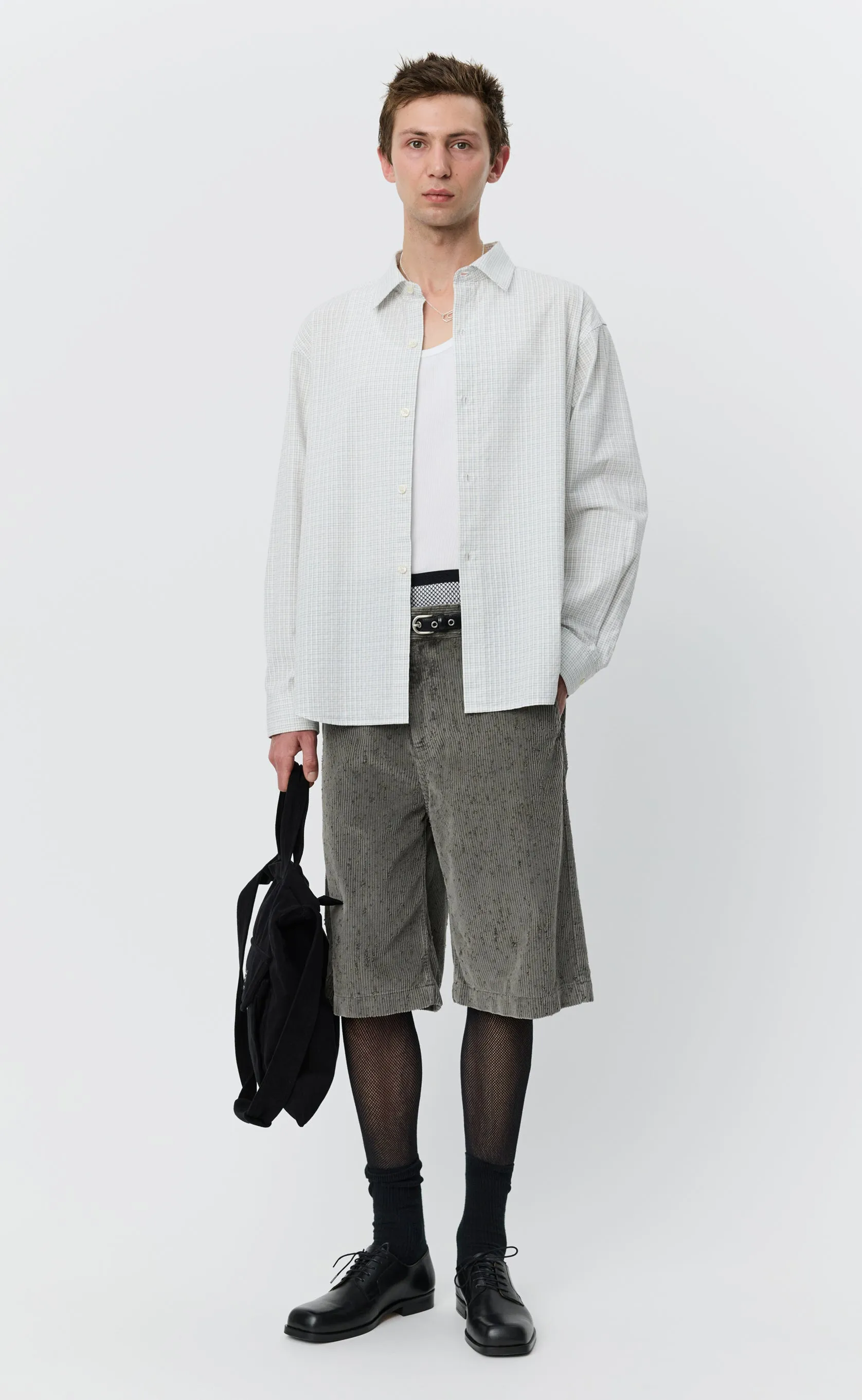 Generous Shirt - White Connection Check sold by mfpen product image thumbnail 2