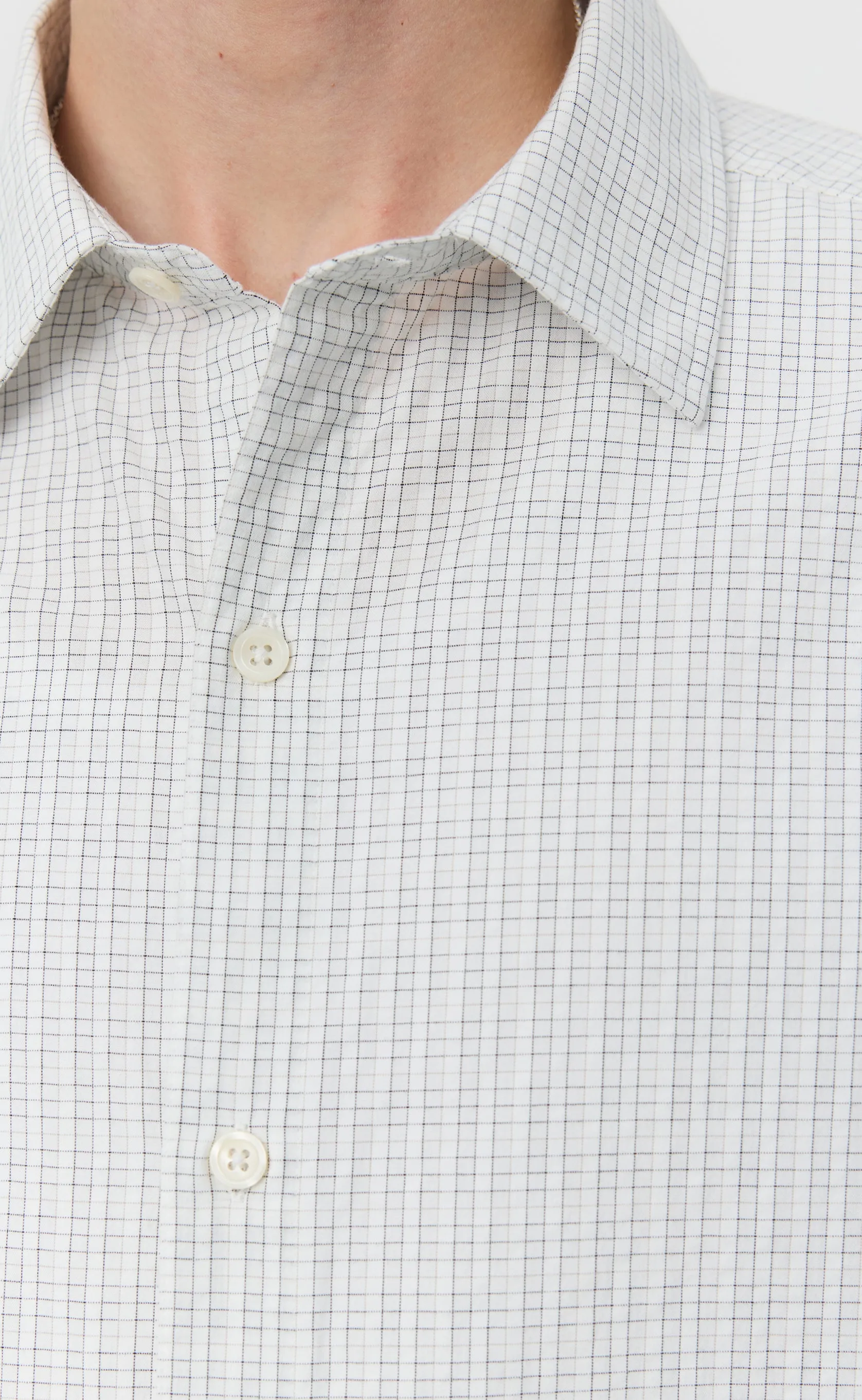 Generous Shirt - White Connection Check sold by mfpen product image thumbnail 5