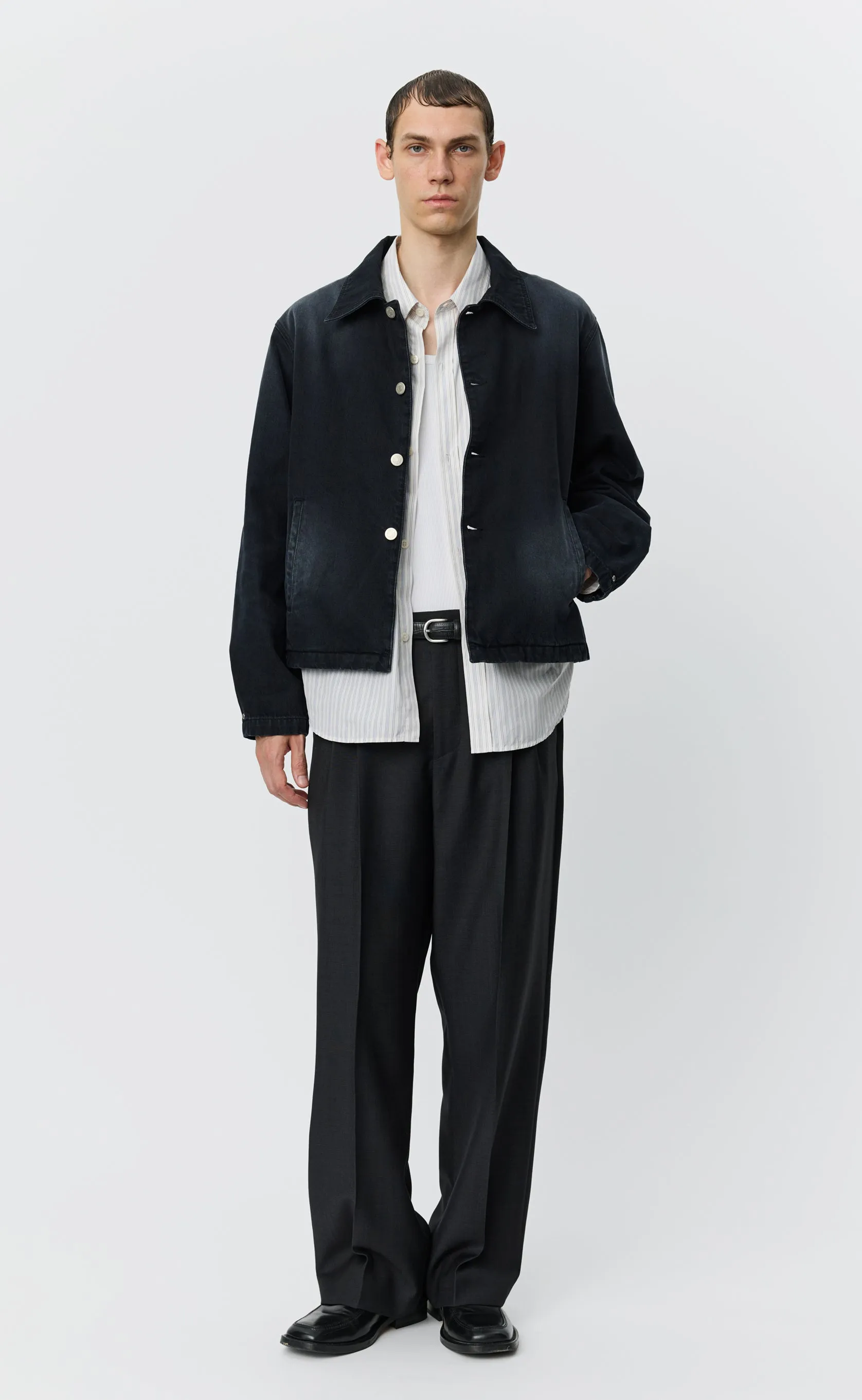 Union Jacket - Rinsed Black sold by mfpen