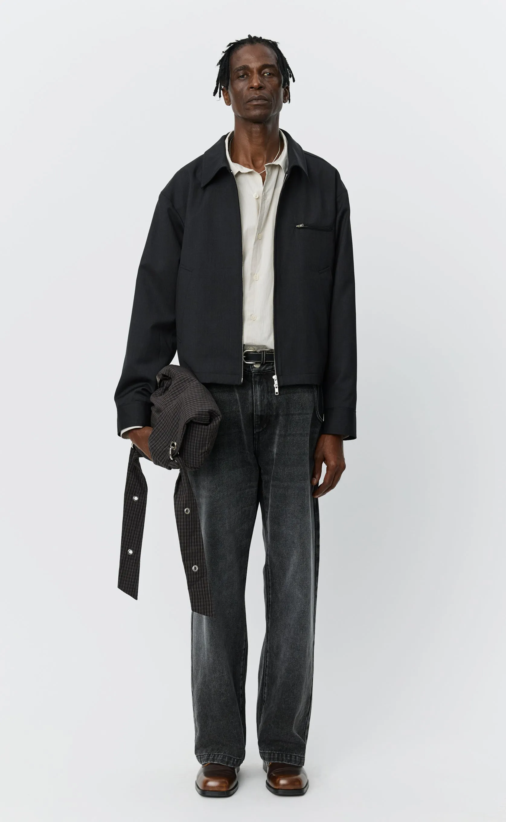 Postal Jacket - Anthracite Wool sold by mfpen product image thumbnail 3