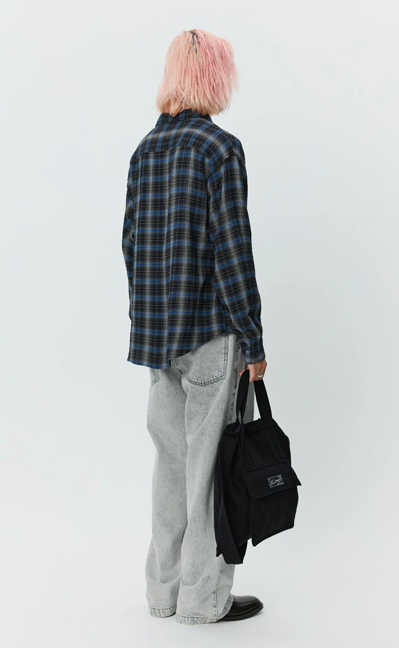 Vacation Shirt - Black Shadow Check sold by mfpen product image thumbnail 3