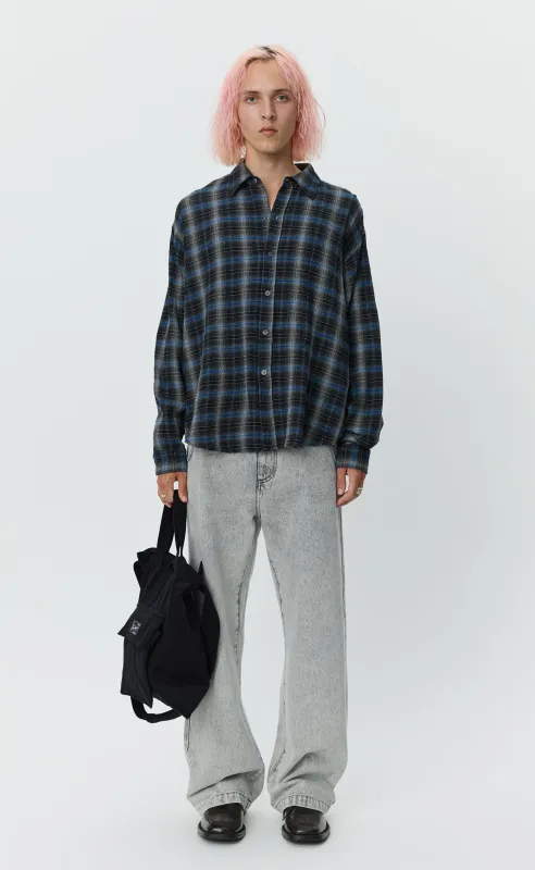 Vacation Shirt - Black Shadow Check sold by mfpen