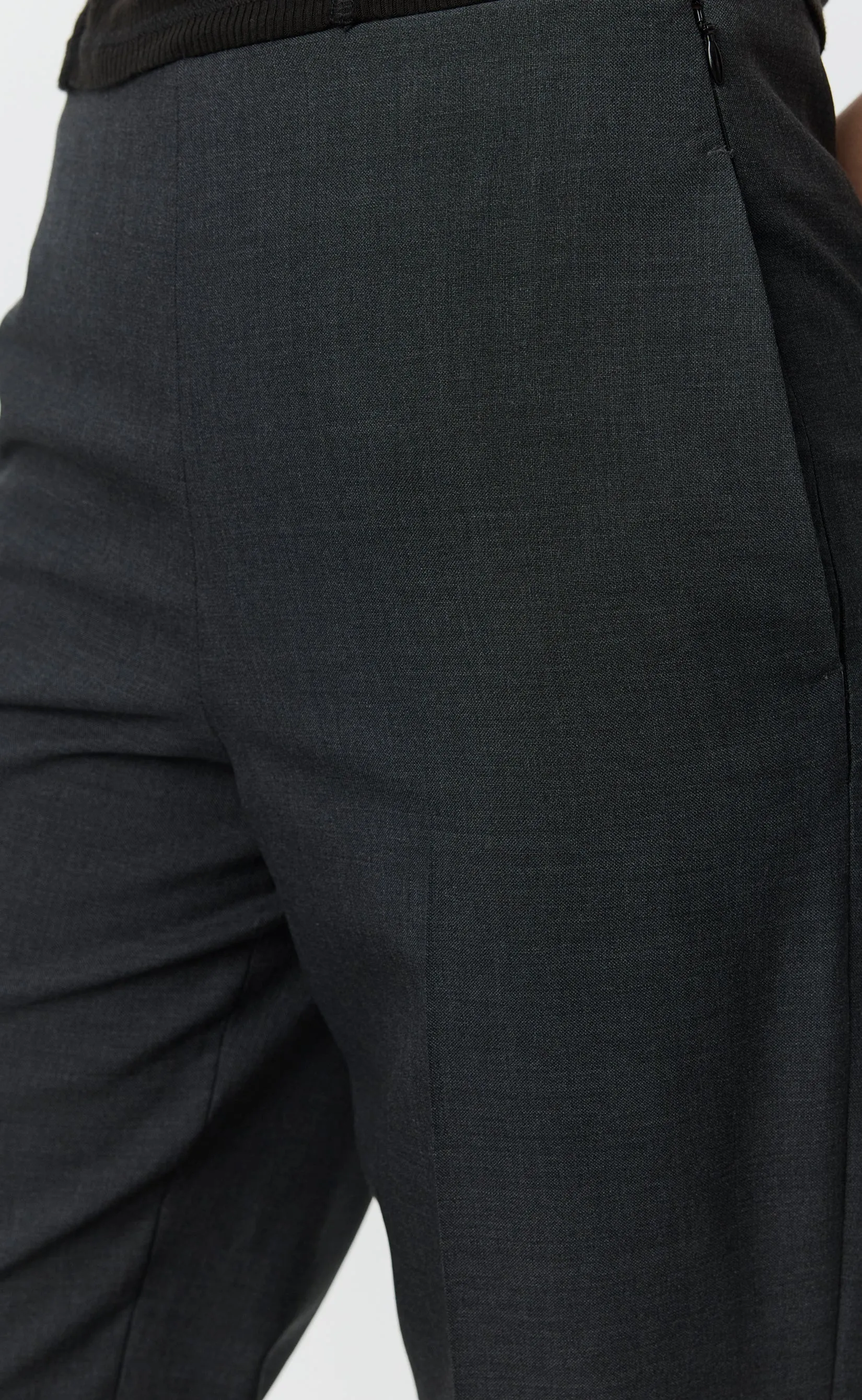 Taper Trousers - Dark Grey Tropical Wool sold by mfpen product image thumbnail 4