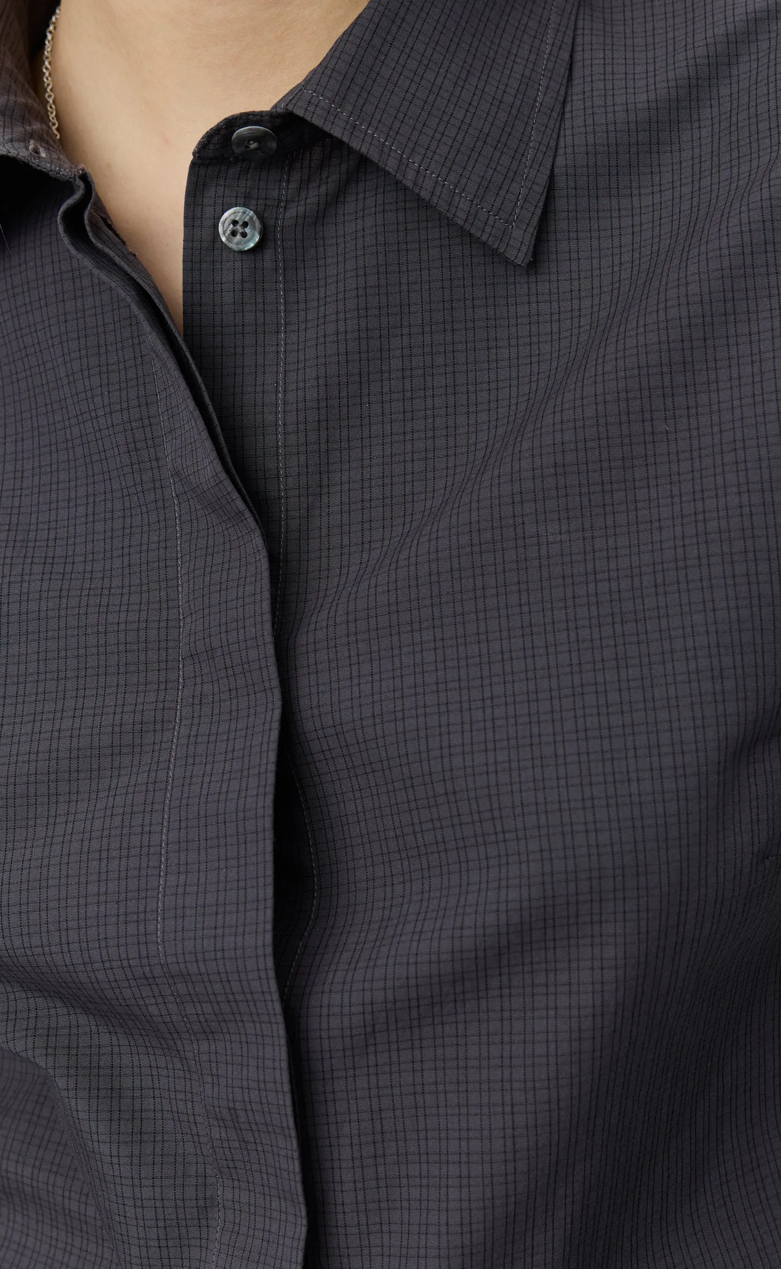 Software Shirt - Mushroom Micro Check Poplin sold by mfpen product image thumbnail 5