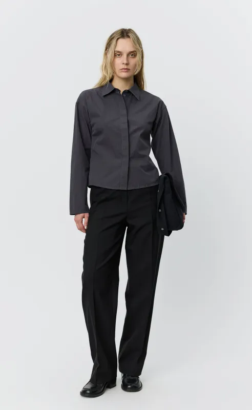 Software Shirt - Mushroom Micro Check Poplin sold by mfpen