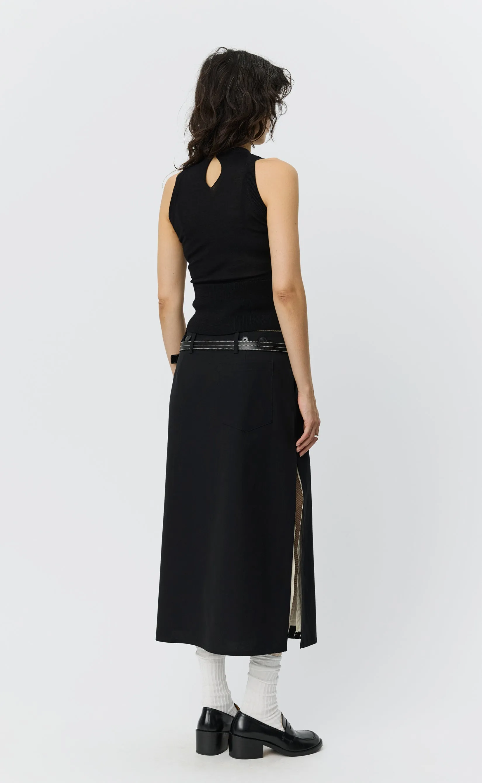 Appointment Top - Black Merino Silk sold by mfpen product image thumbnail 3
