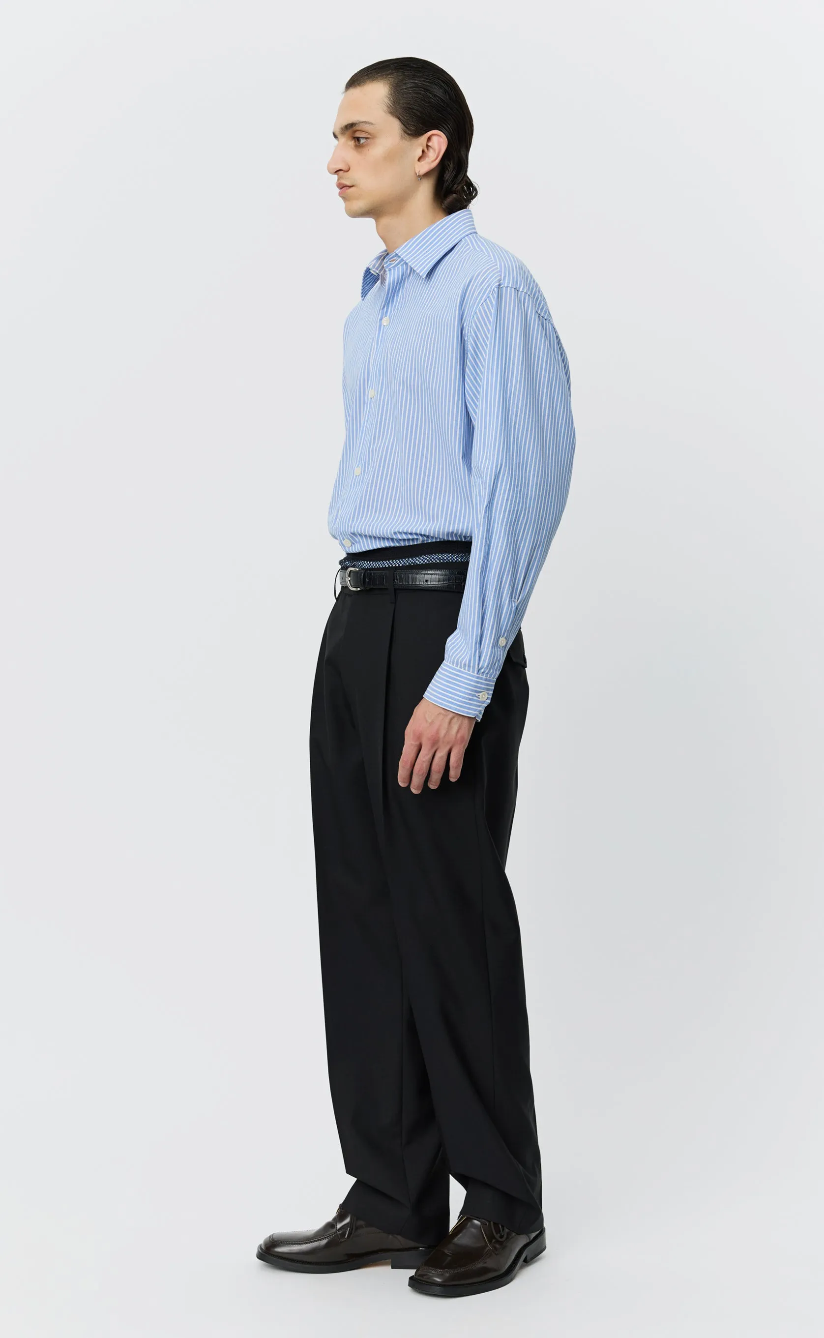 Formal Trousers - Black Tropical Wool sold by mfpen product image thumbnail 2