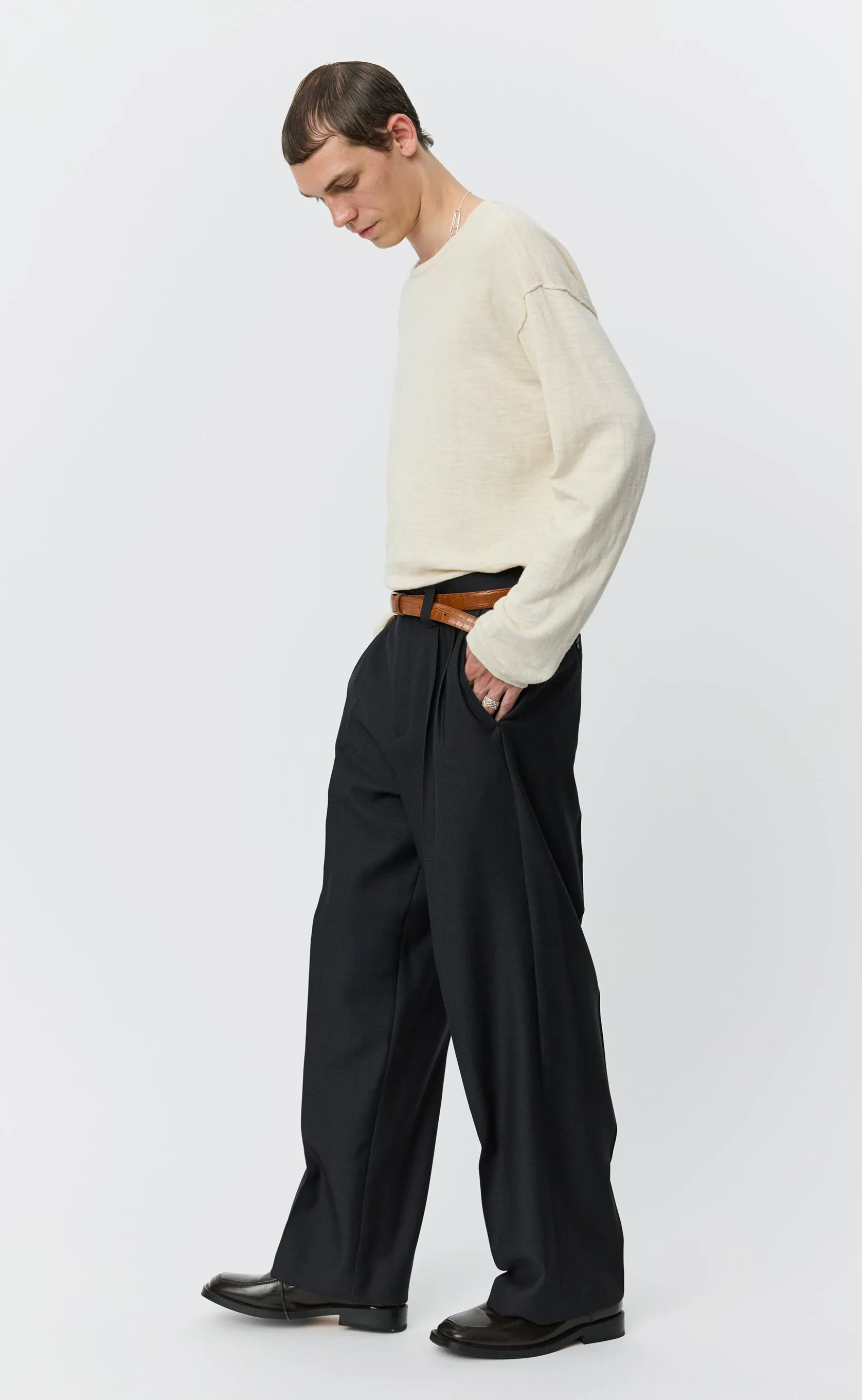 Classic Trousers - Dark Grey Grain sold by mfpen product image thumbnail 4