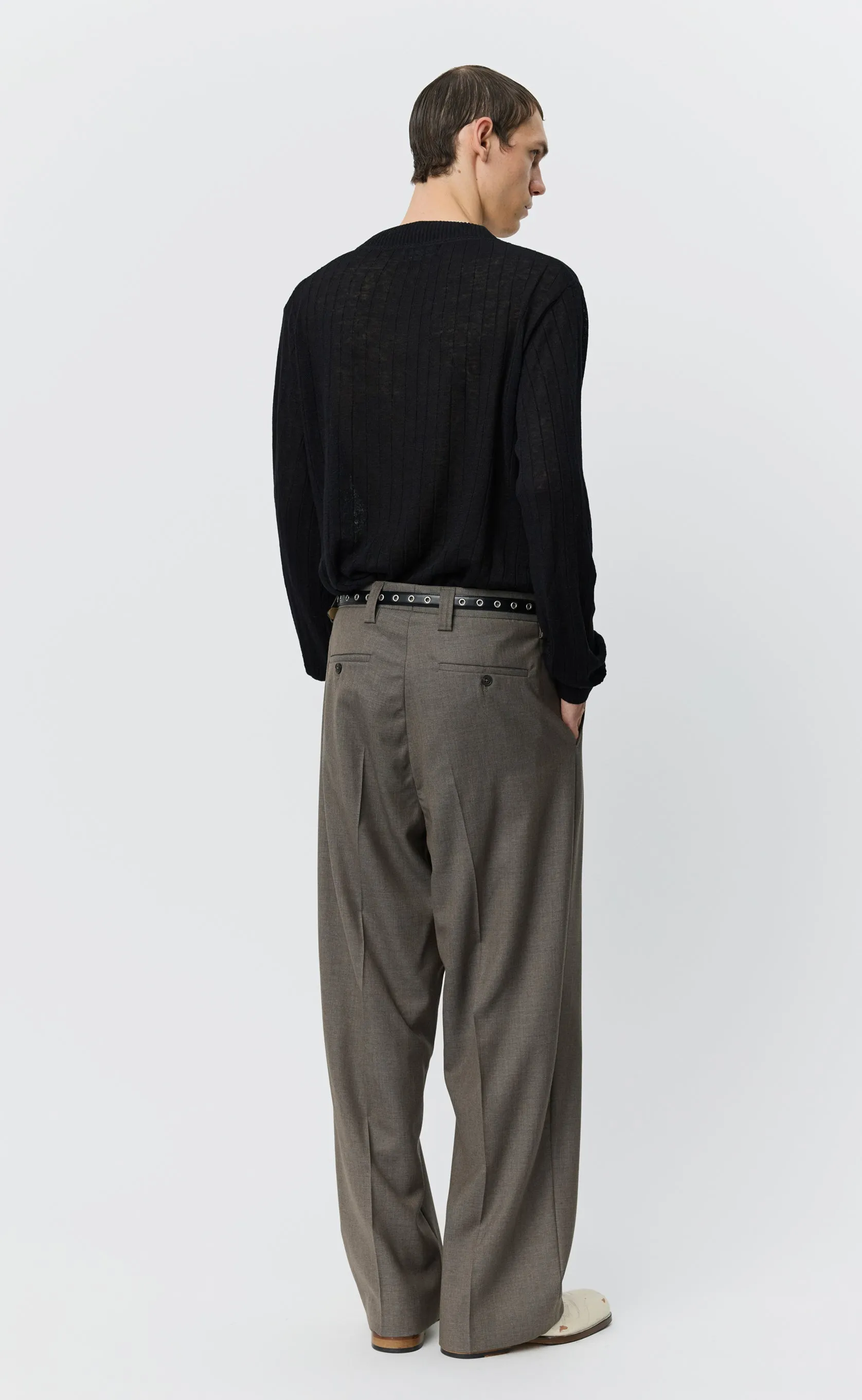 Classic Trousers - Light Taupe Wool sold by mfpen product image thumbnail 4
