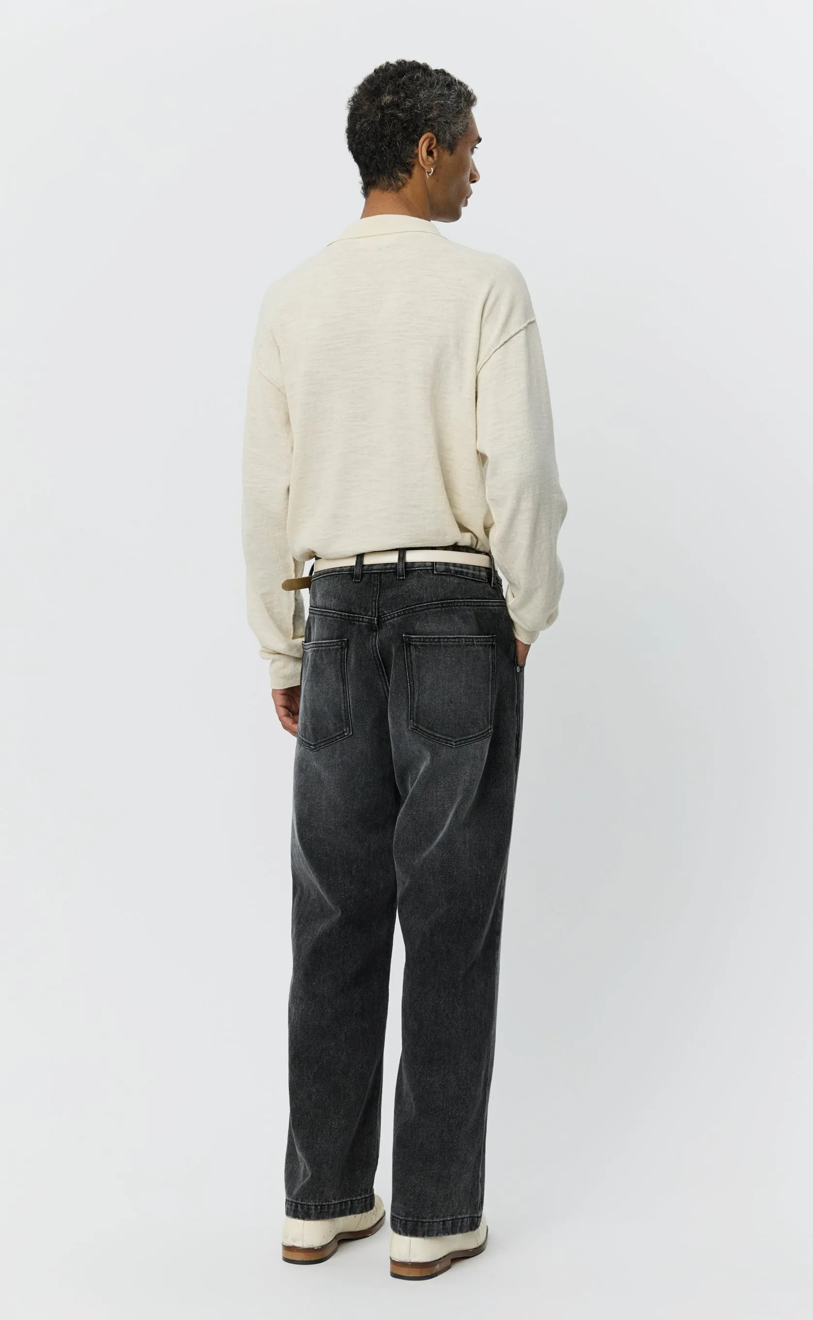 Straight Cut Jeans - Stonewashed Black sold by mfpen product image thumbnail 5