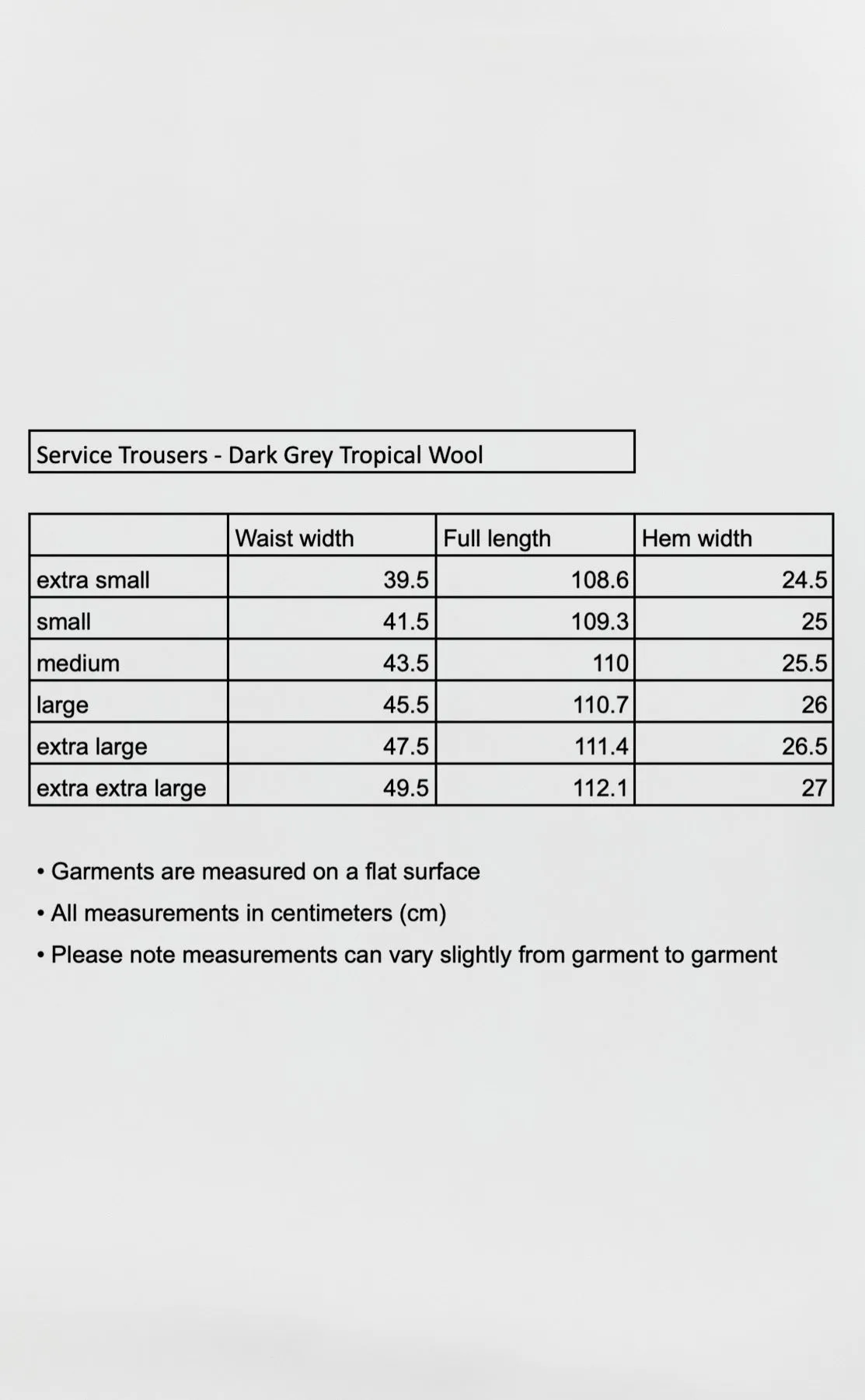 Service Trousers - Dark Grey Tropical Wool sold by mfpen product image thumbnail 5
