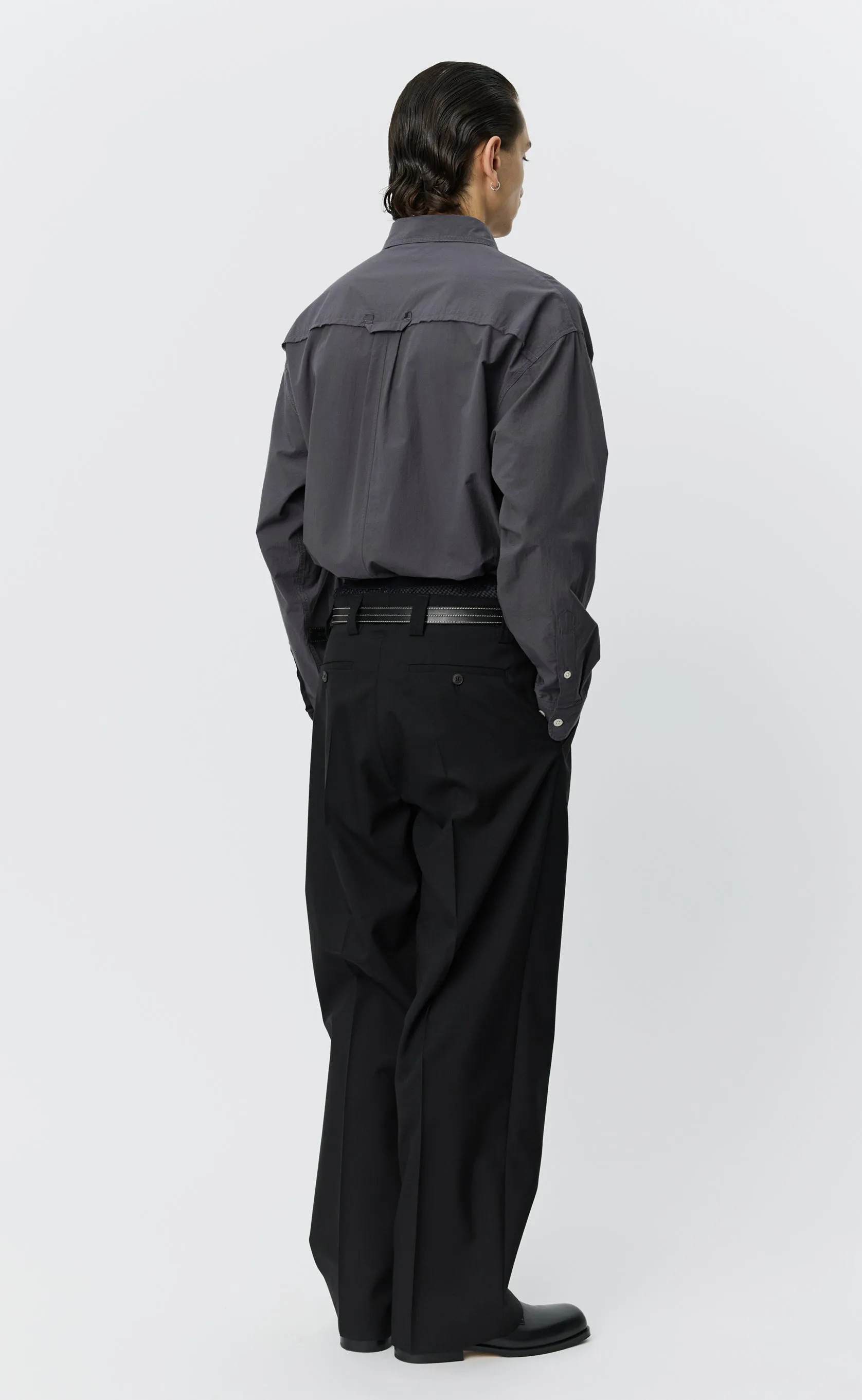 Service Trousers - Black Tropical Wool sold by mfpen product image thumbnail 3