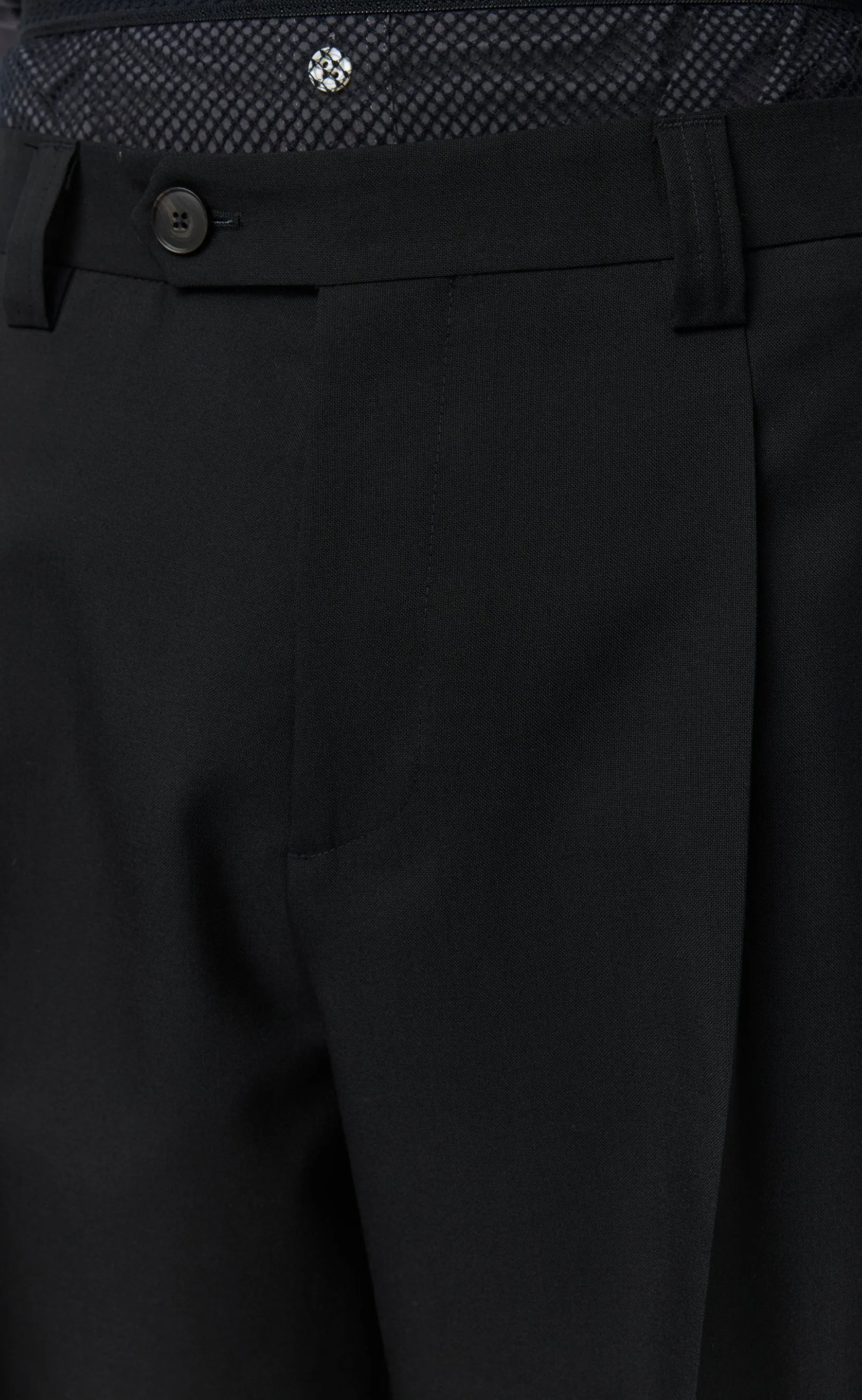 Service Trousers - Black Tropical Wool sold by mfpen product image thumbnail 4