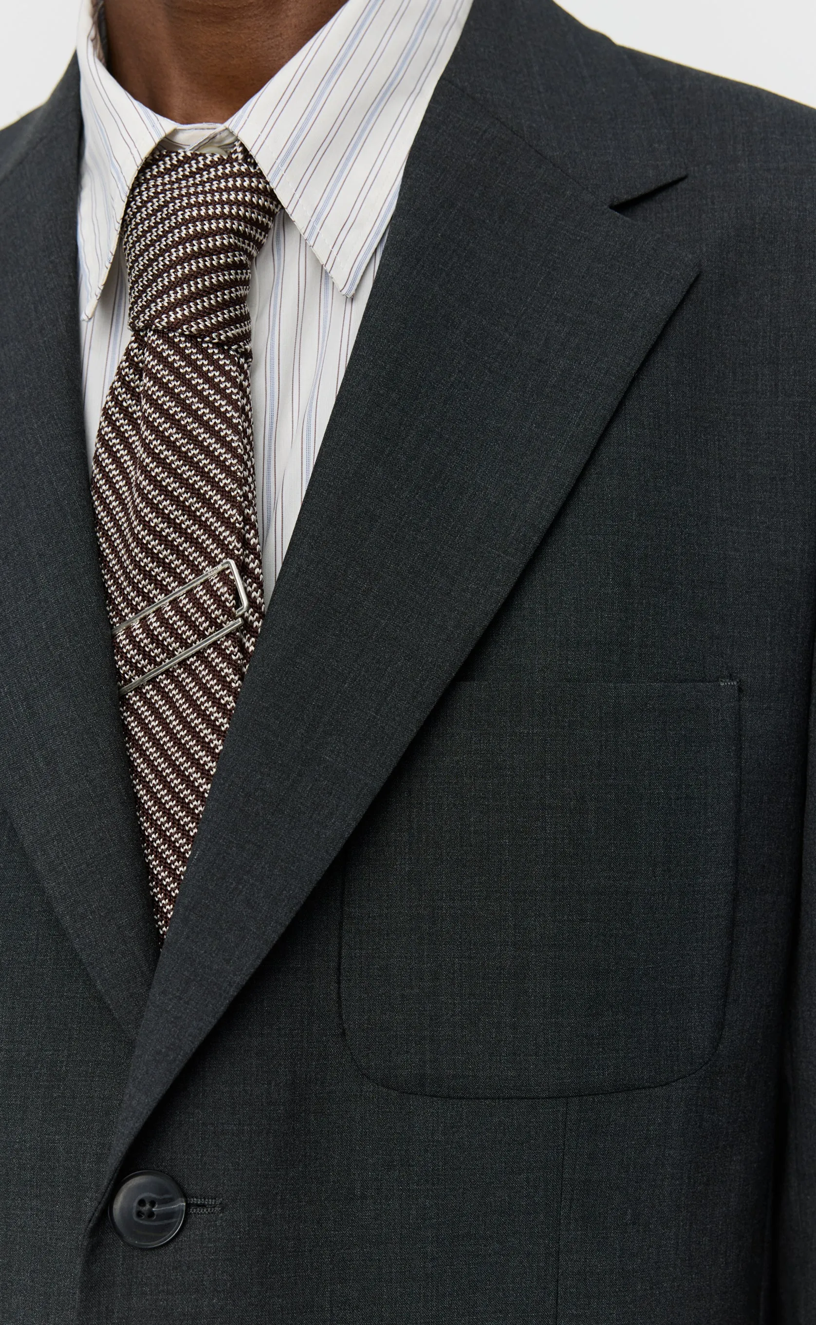 Patch Pocket Blazer - Grey Wool sold by mfpen product image thumbnail 5