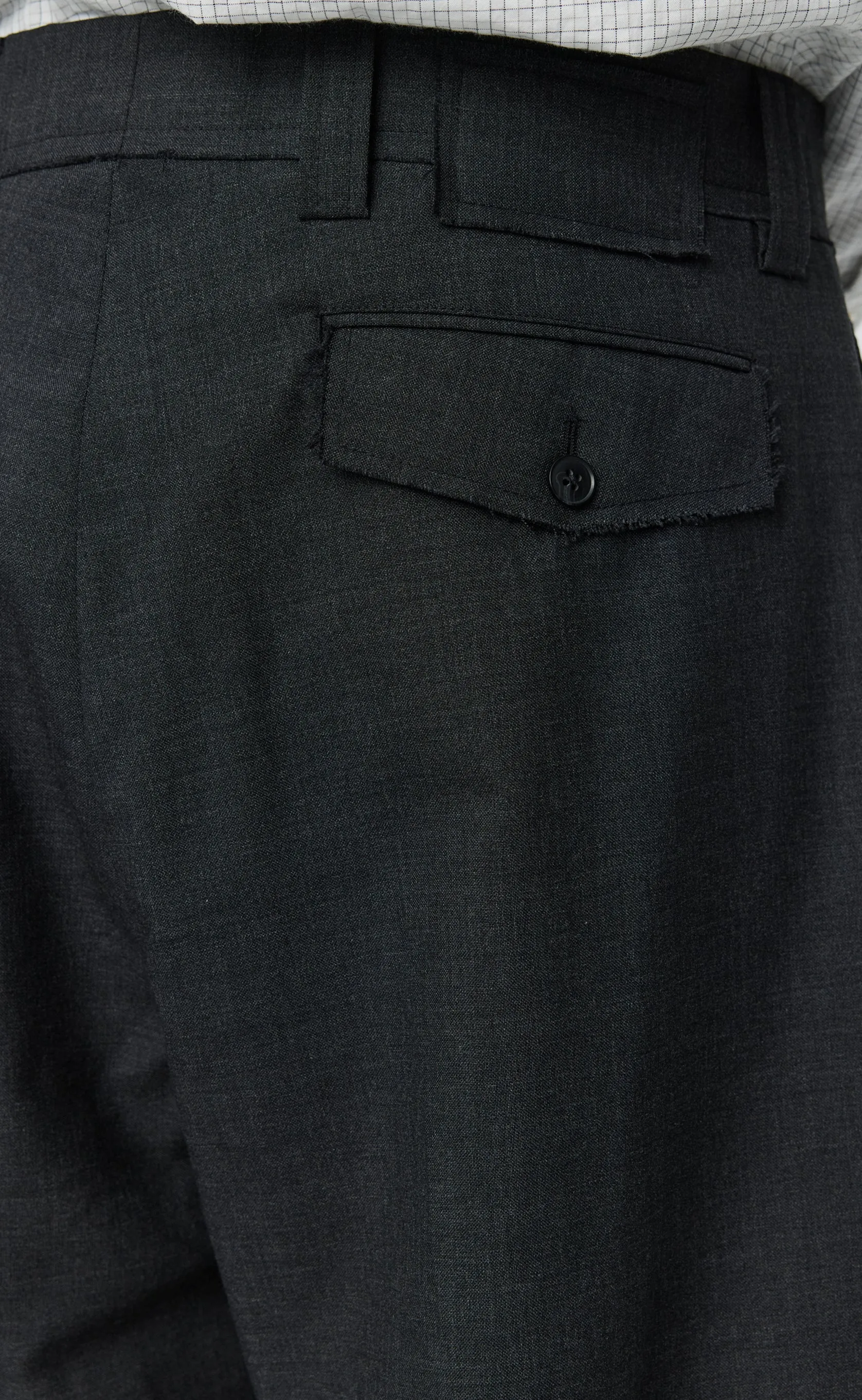 Patch Trousers - Grey Wool sold by mfpen product image thumbnail 5