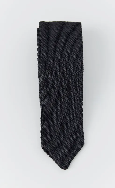 Formal Tie - Dark Grey Stripe sold by mfpen