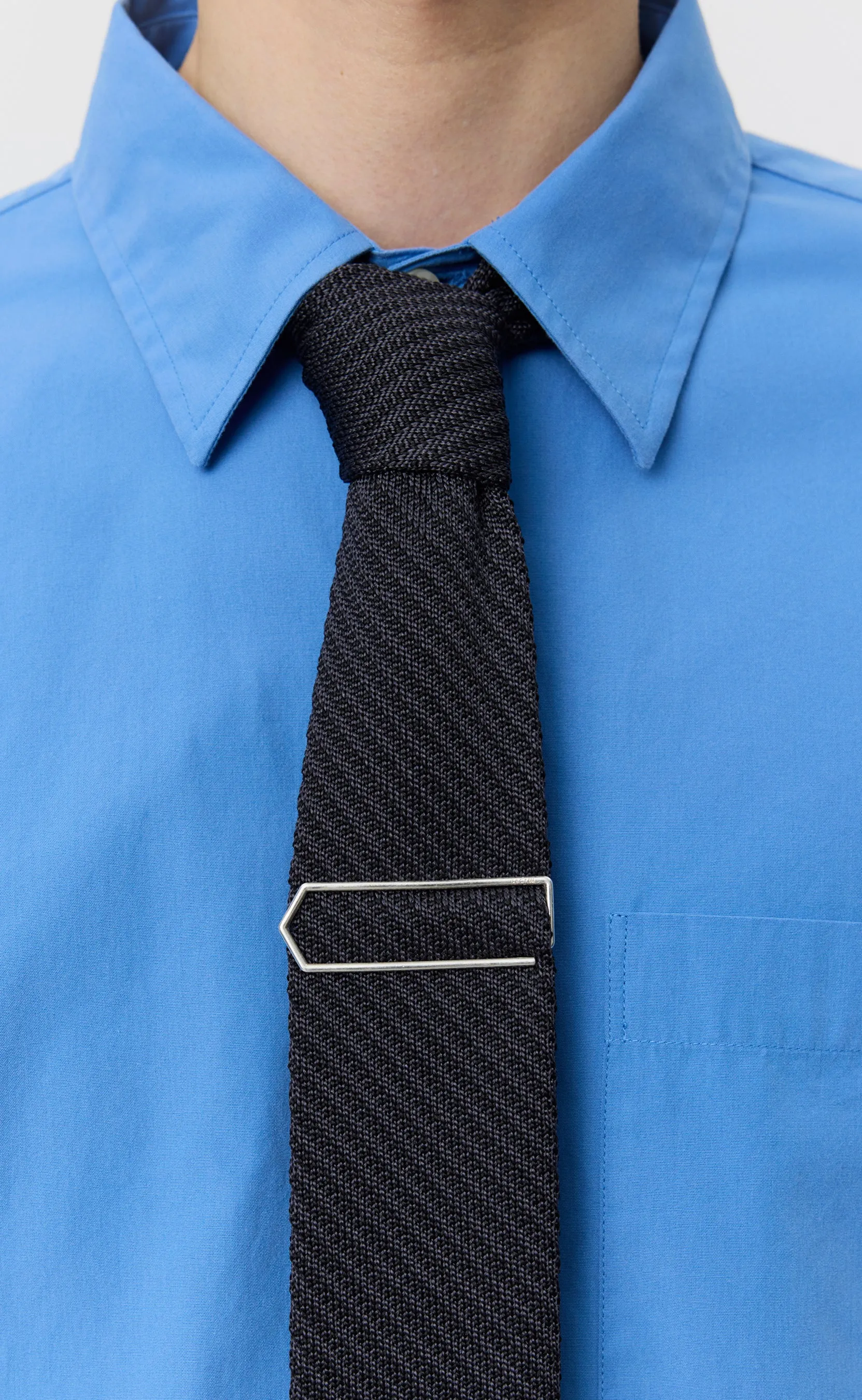 Formal Tie - Dark Grey Stripe sold by mfpen product image thumbnail 3