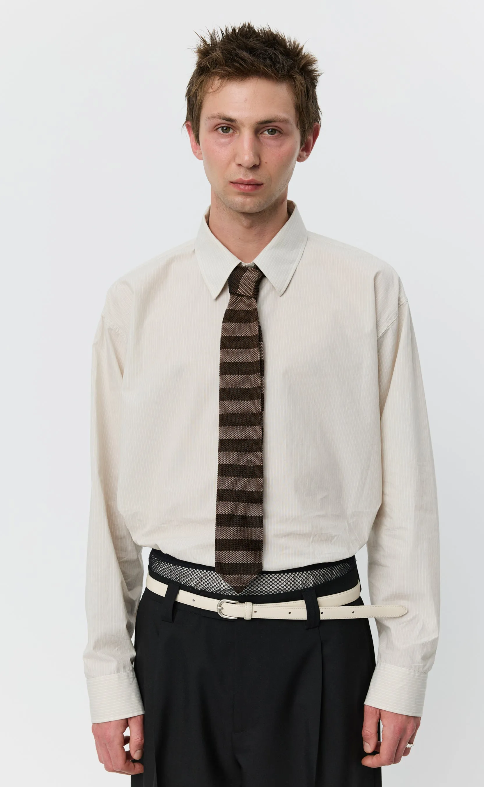 Formal Tie - Brown Candy Stripe sold by mfpen product image thumbnail 2