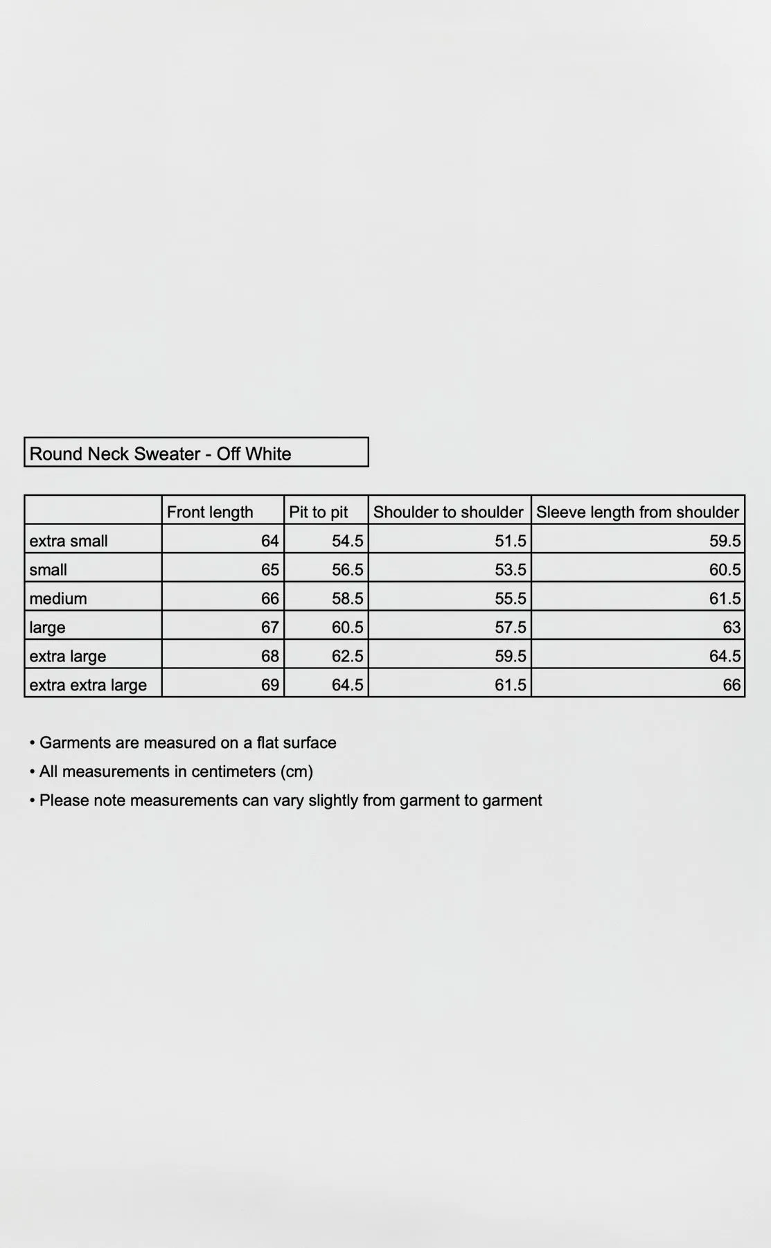 Round Neck Sweater - Off White Stripe sold by mfpen product image thumbnail 5