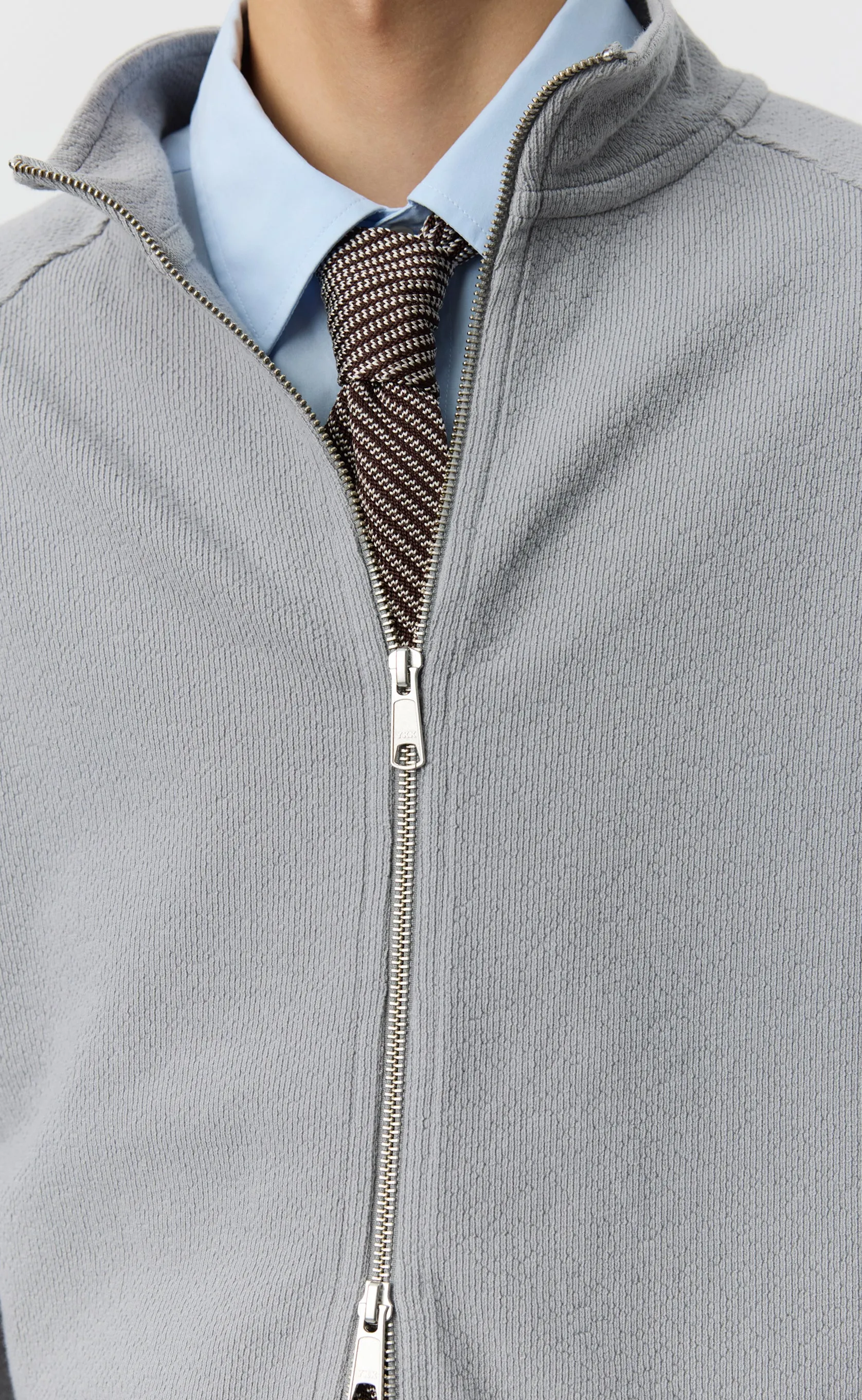 Leisure Zip Up - Mineral Grey Needle Jump sold by mfpen product image thumbnail 4