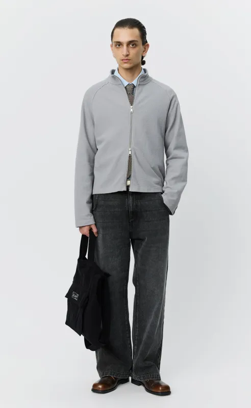 Leisure Zip Up - Mineral Grey Needle Jump sold by mfpen