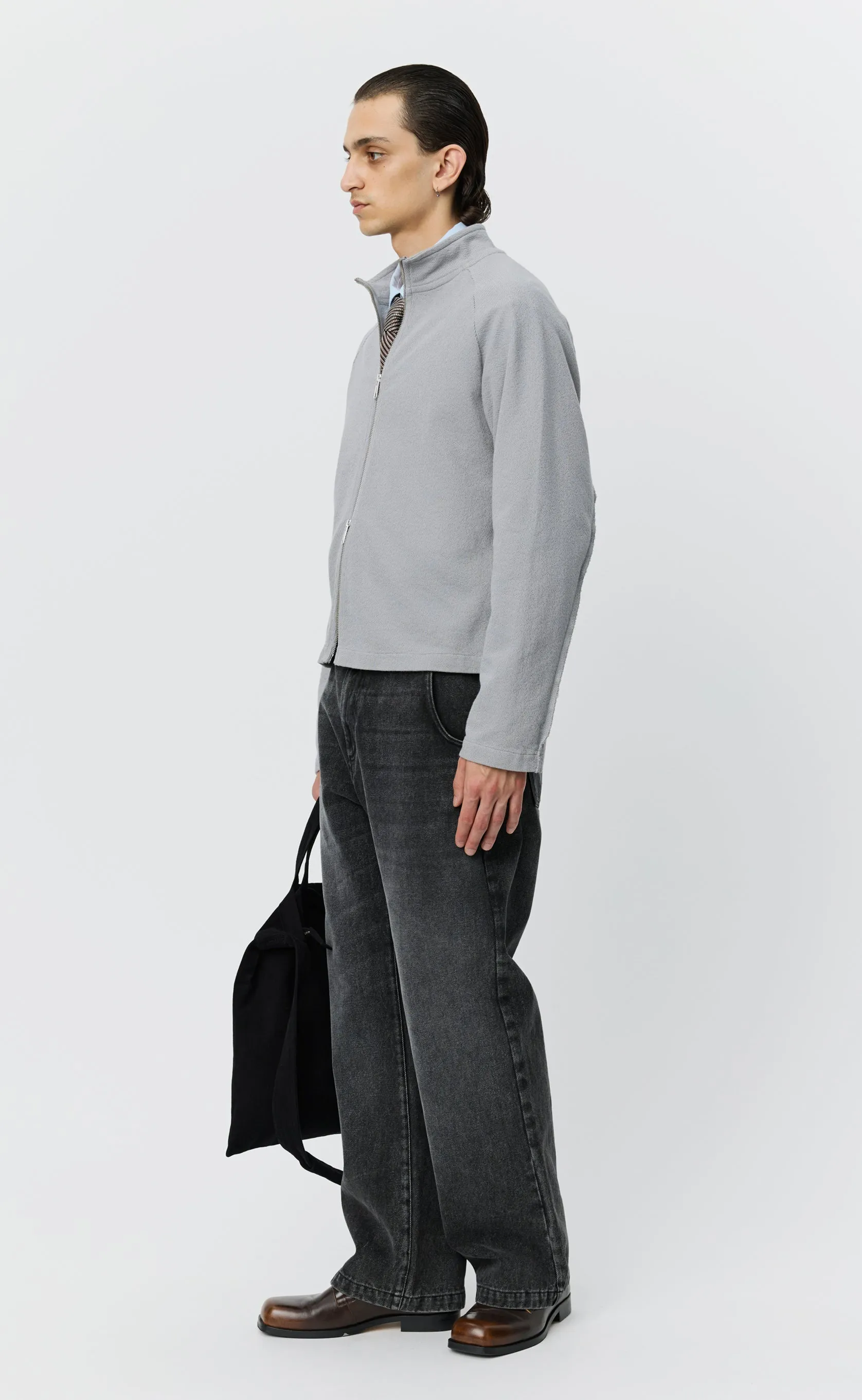 Leisure Zip Up - Mineral Grey Needle Jump sold by mfpen product image thumbnail 2
