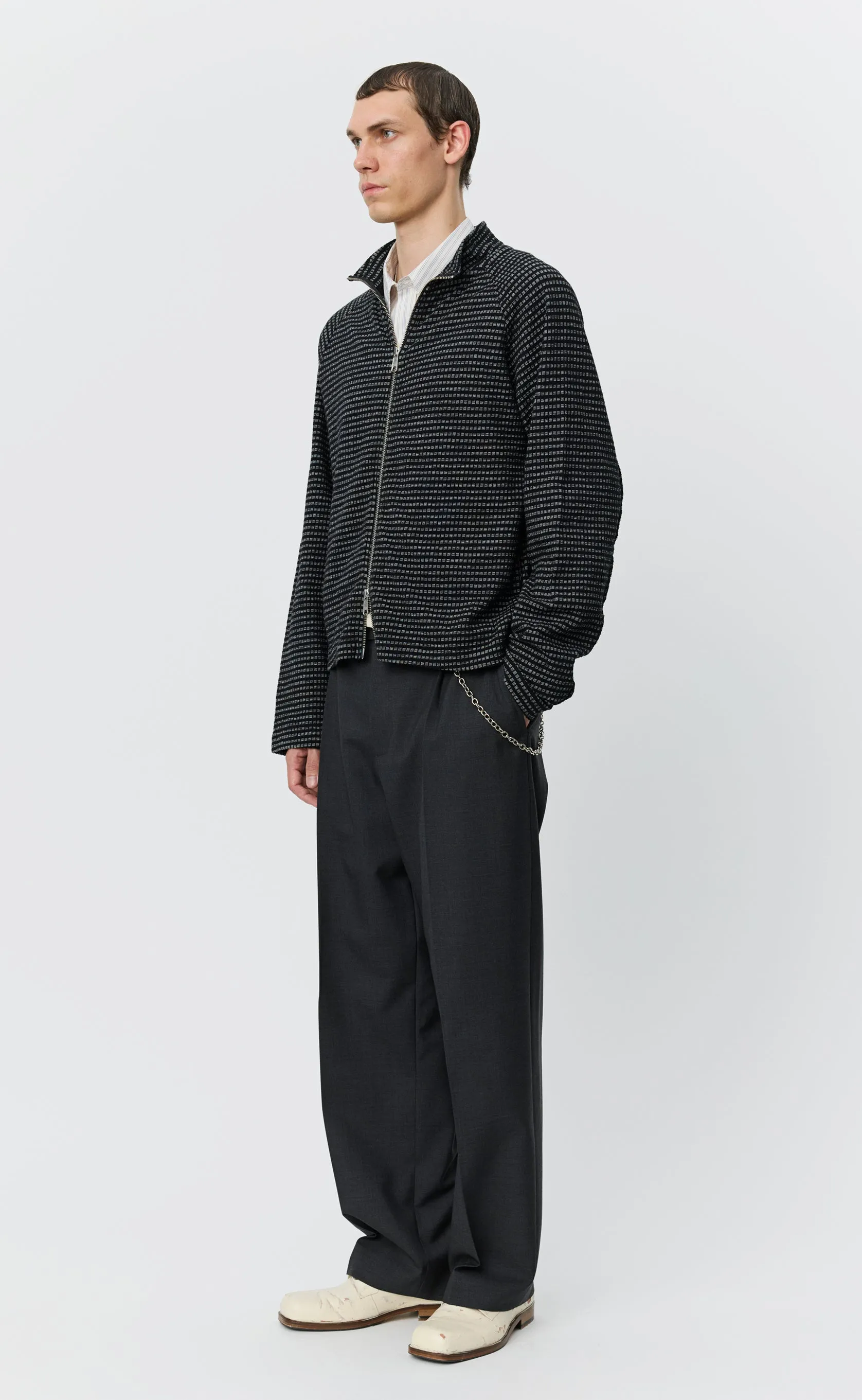 Leisure Zip Up - Black Experienced Check sold by mfpen product image thumbnail 2