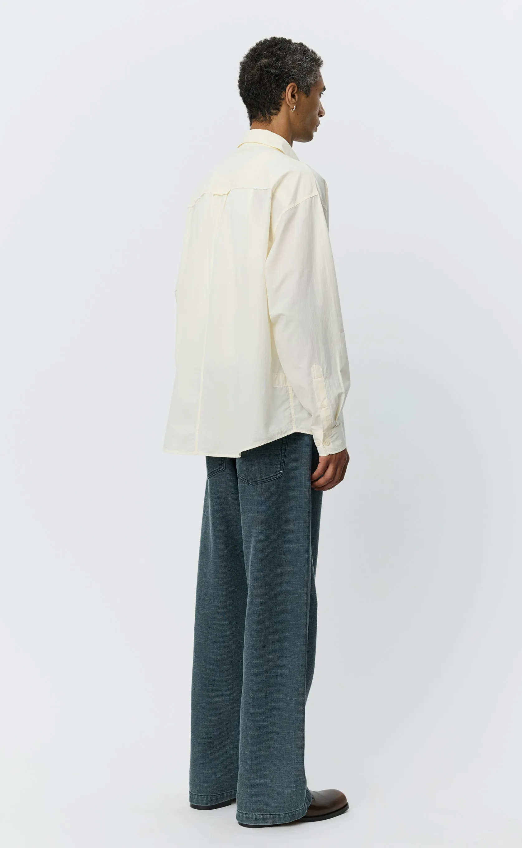 Essay Shirt - Off White Micro Check sold by mfpen product image thumbnail 4