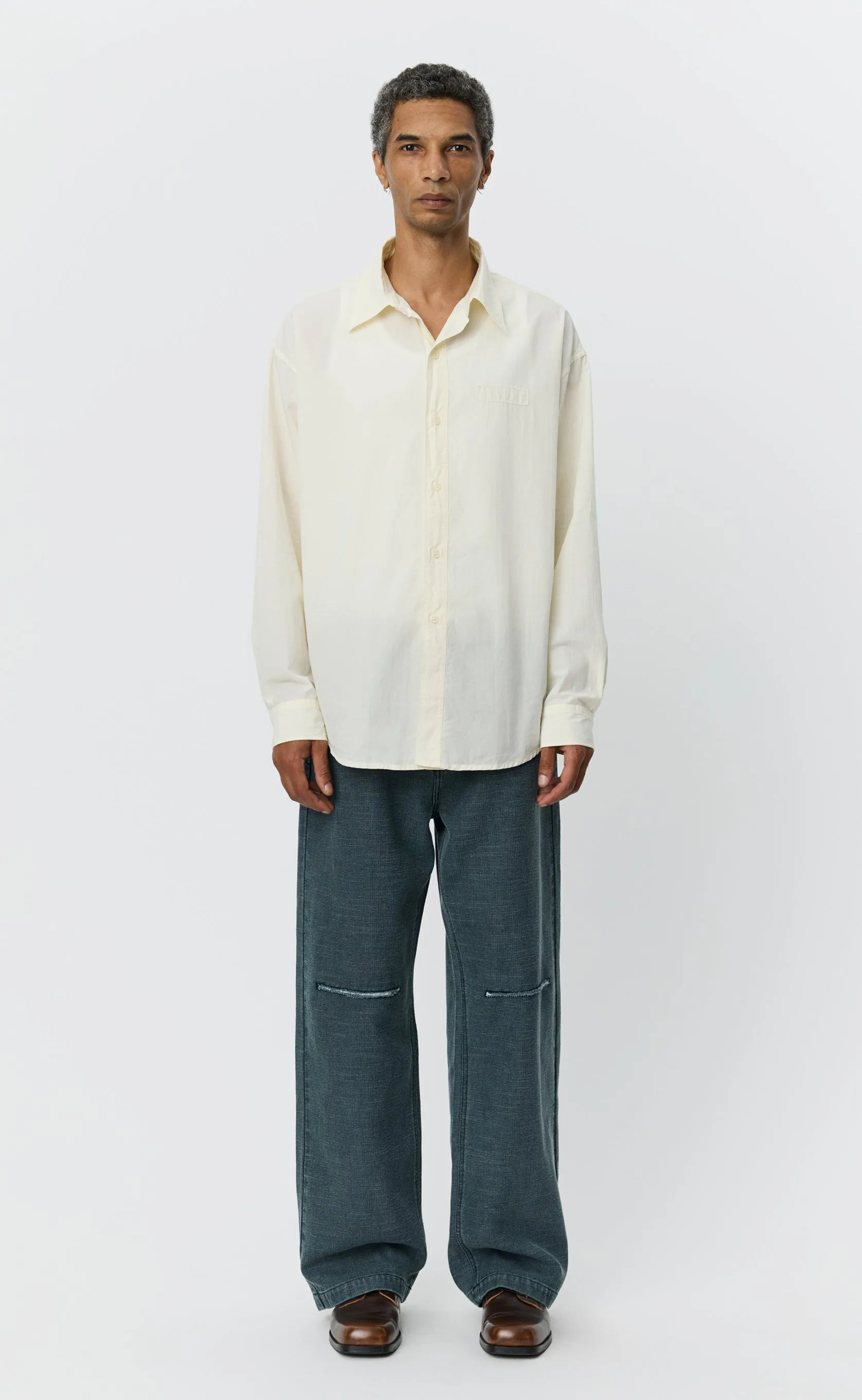 Essay Shirt - Off White Micro Check sold by mfpen