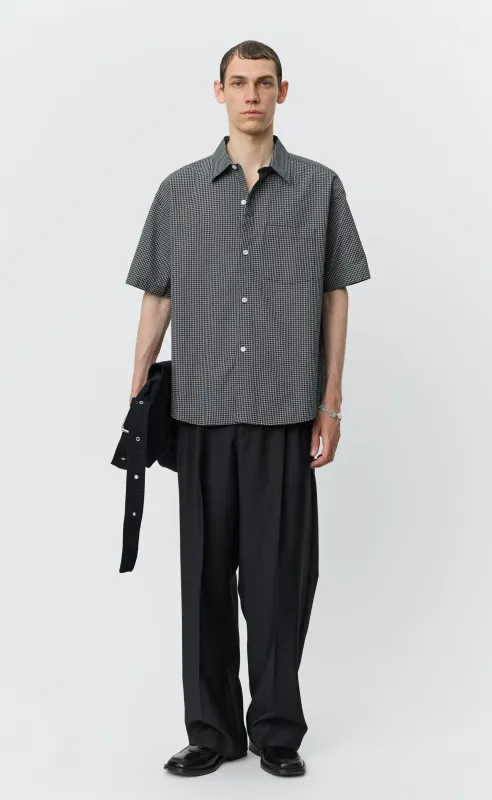 New Input Shirt - Black Experienced Check made by mfpen