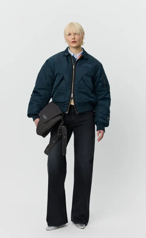 Schott CWU Bomber - Navy Recycled Nylon made by mfpen
