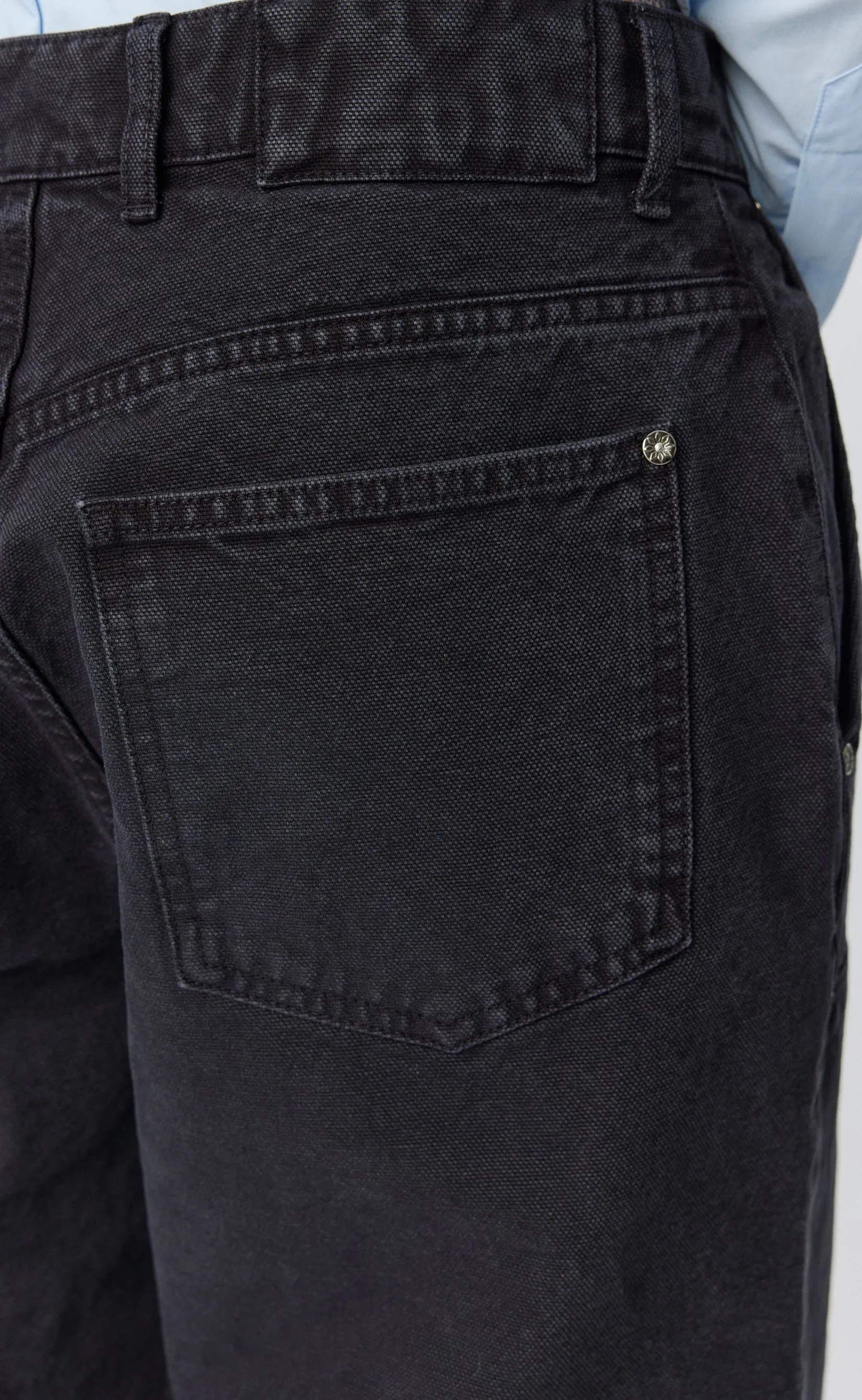 Womens Double Knee Jeans - Dark Grey Canvas sold by mfpen product image thumbnail 5