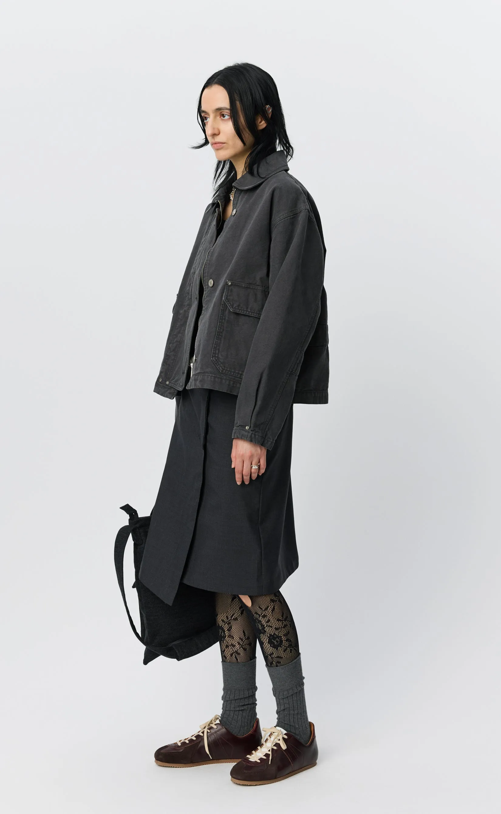 Womens Courier Jacket - Washed Grey Canvas sold by mfpen product image thumbnail 2