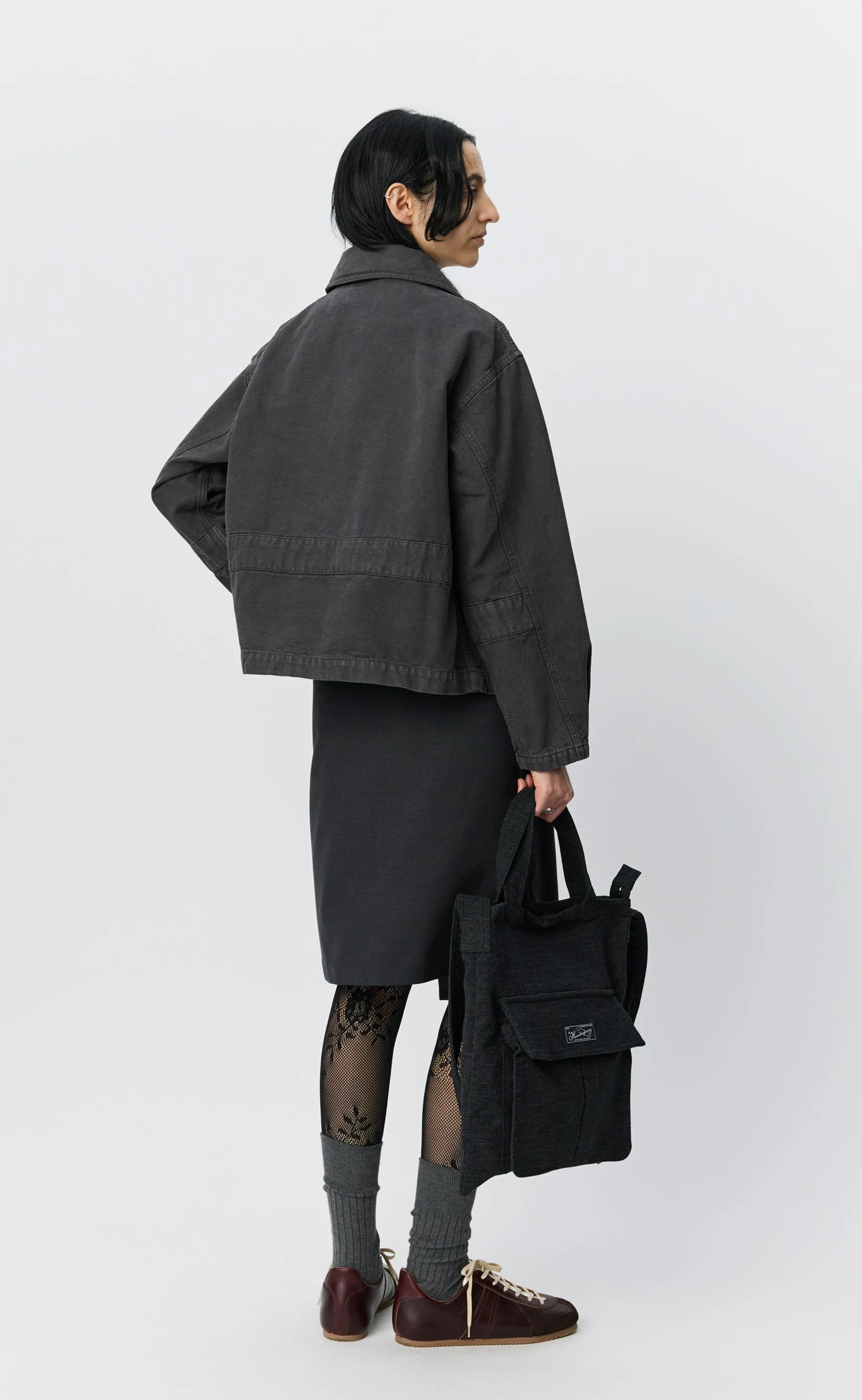 Womens Courier Jacket - Washed Grey Canvas sold by mfpen product image thumbnail 3