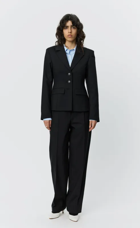 Index Blazer - Black Tropical Wool made by mfpen