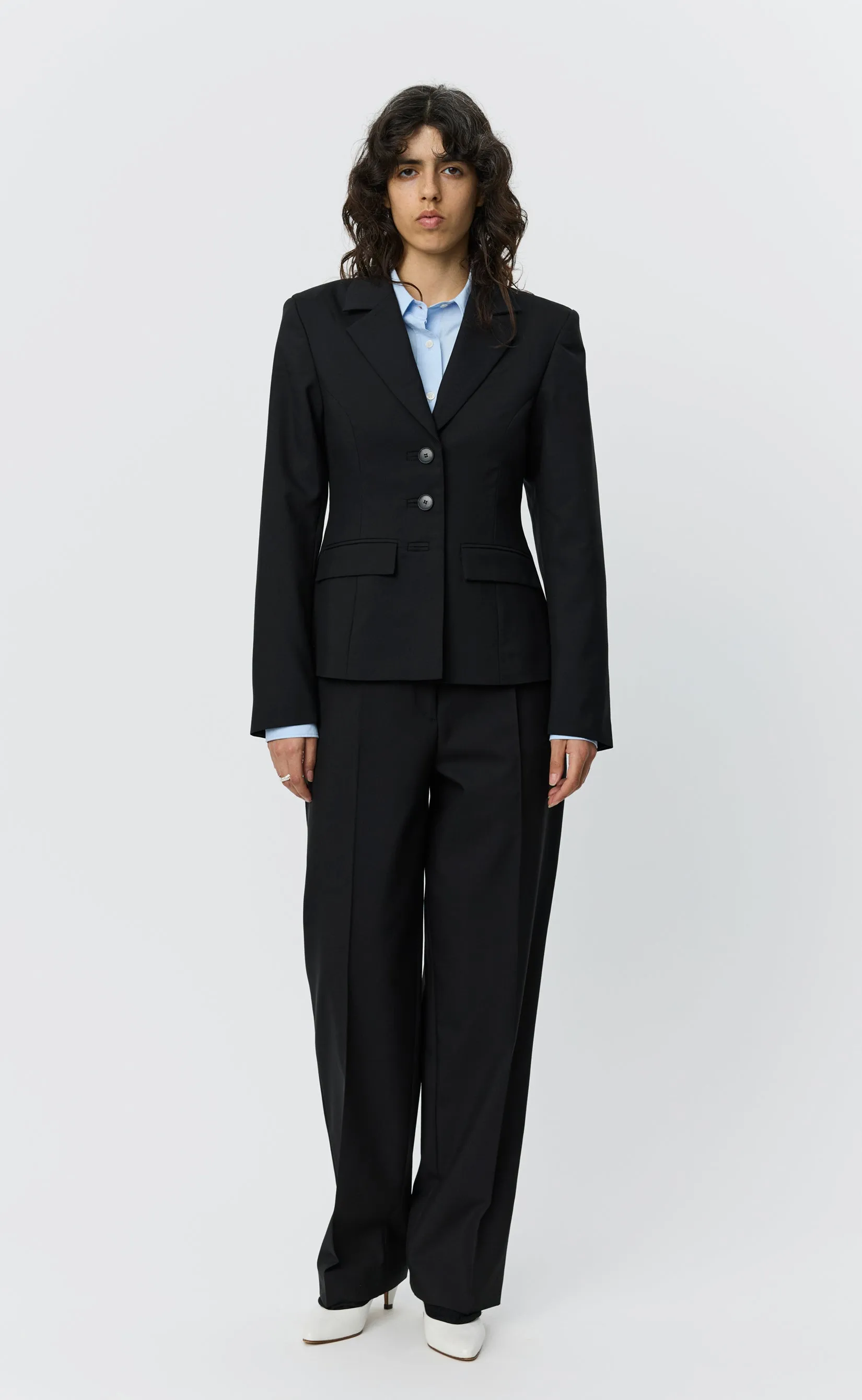 Index Blazer - Black Tropical Wool sold by mfpen