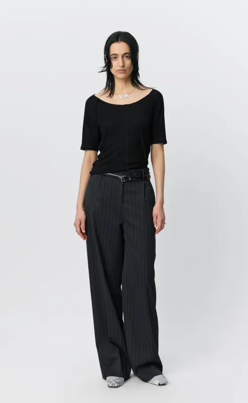 Flatlock Raglan Tee - Black Rib made by mfpen