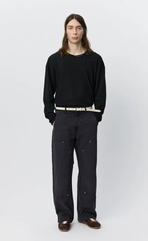 Double Knee Jeans - Dark Grey Canvas made by mfpen