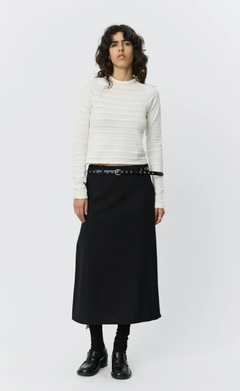 Raglan LS Tee - Off White Stripe made by mfpen