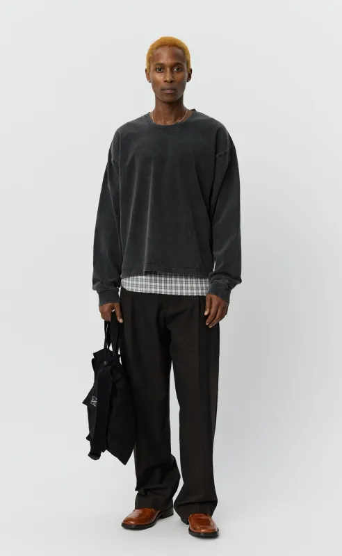 Relaxed LS Tee - Washed Black made by mfpen