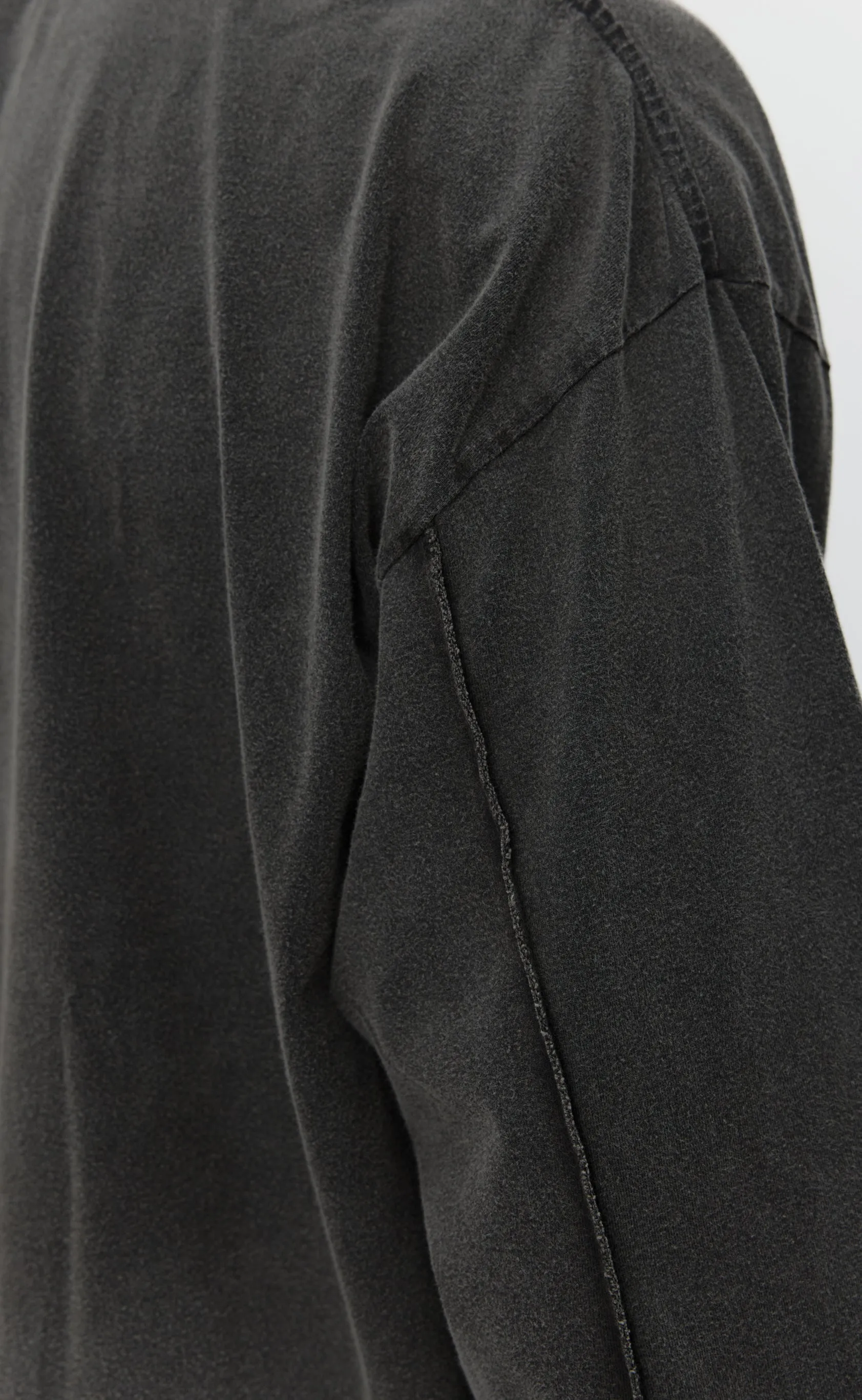 Relaxed LS Tee - Washed Black sold by mfpen product image thumbnail 3