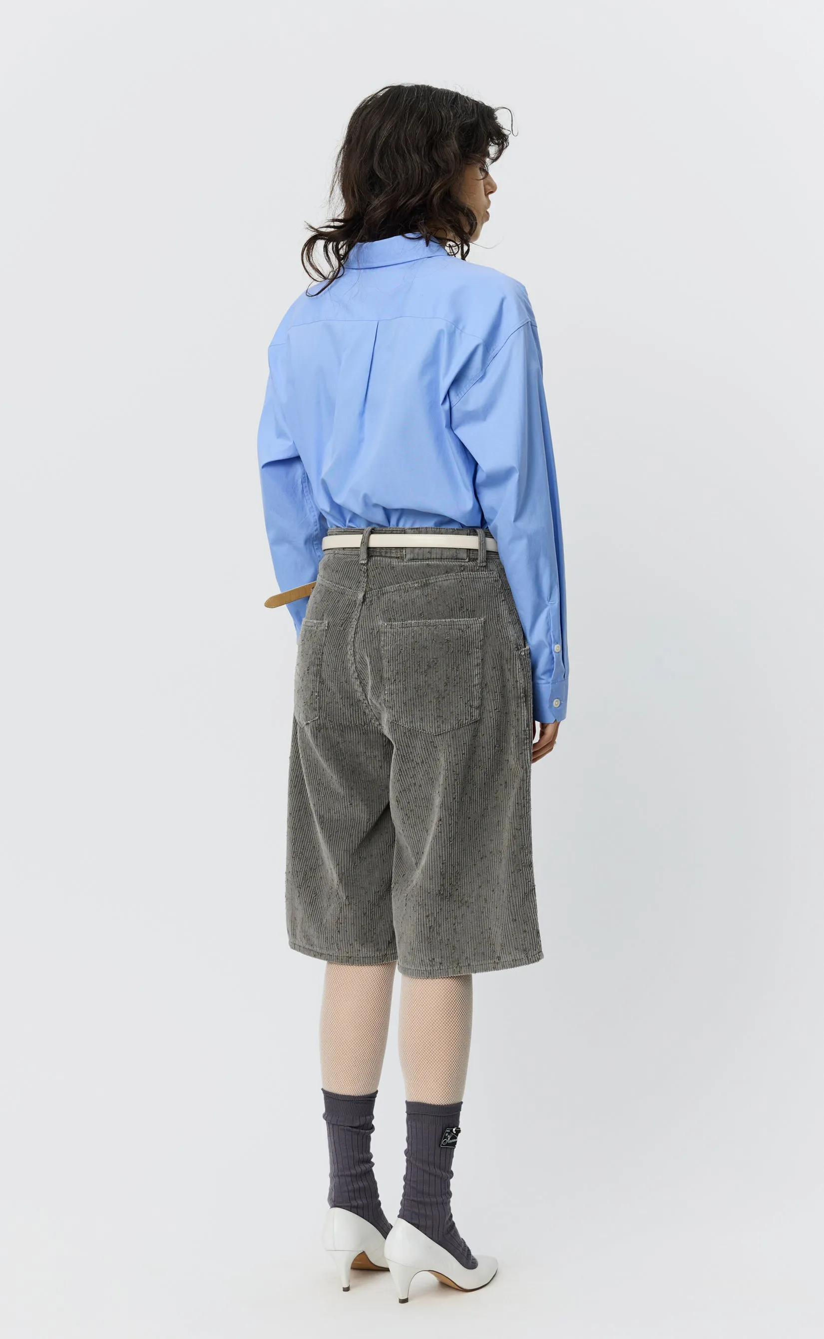 Editional Cord Shorts - Taupe Punch Out sold by mfpen product image thumbnail 3