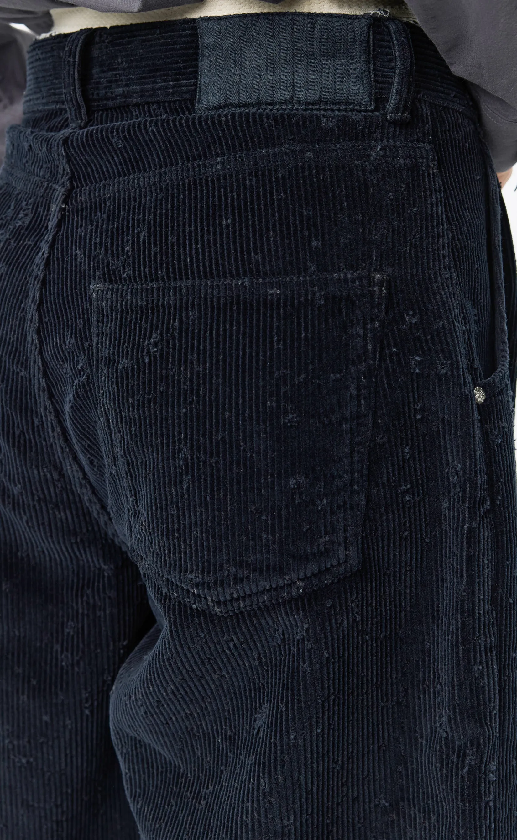 Editional Cord Shorts - Black Punch Out sold by mfpen product image thumbnail 4