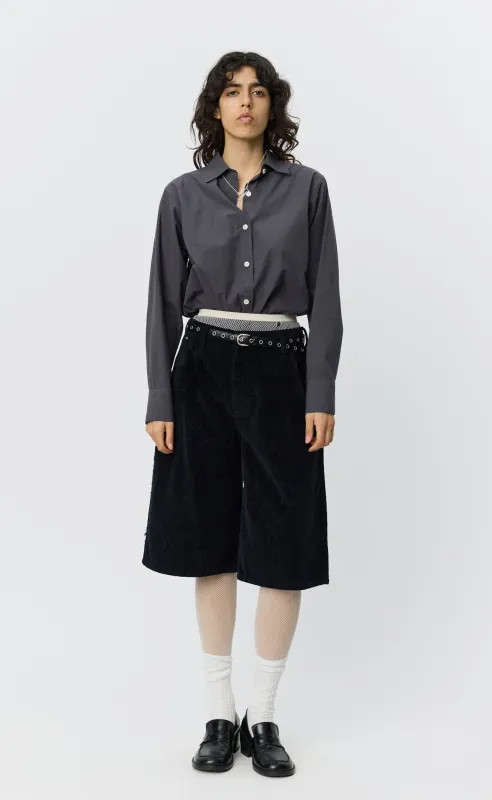 Editional Cord Shorts - Black Punch Out made by mfpen
