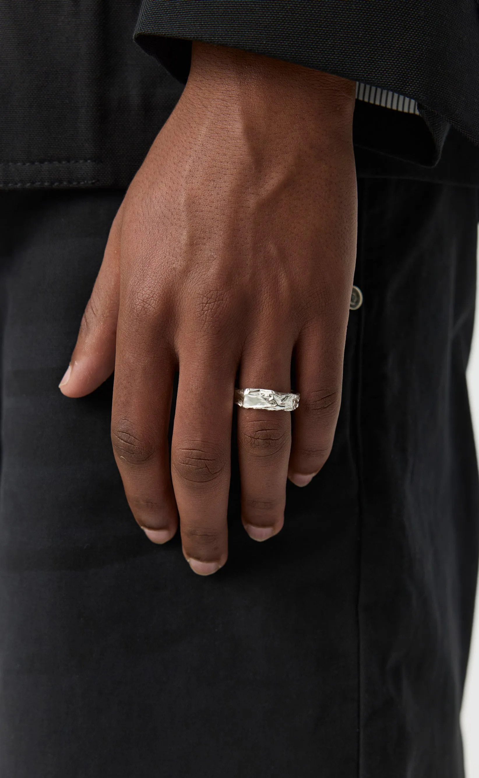 Foil Ring - Brushed Silver sold by mfpen product image thumbnail 2